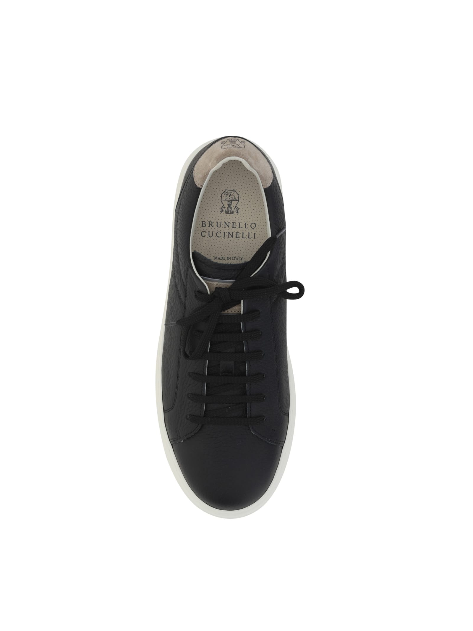 Shop Brunello Cucinelli Sneakers In Nero+avola+fumo