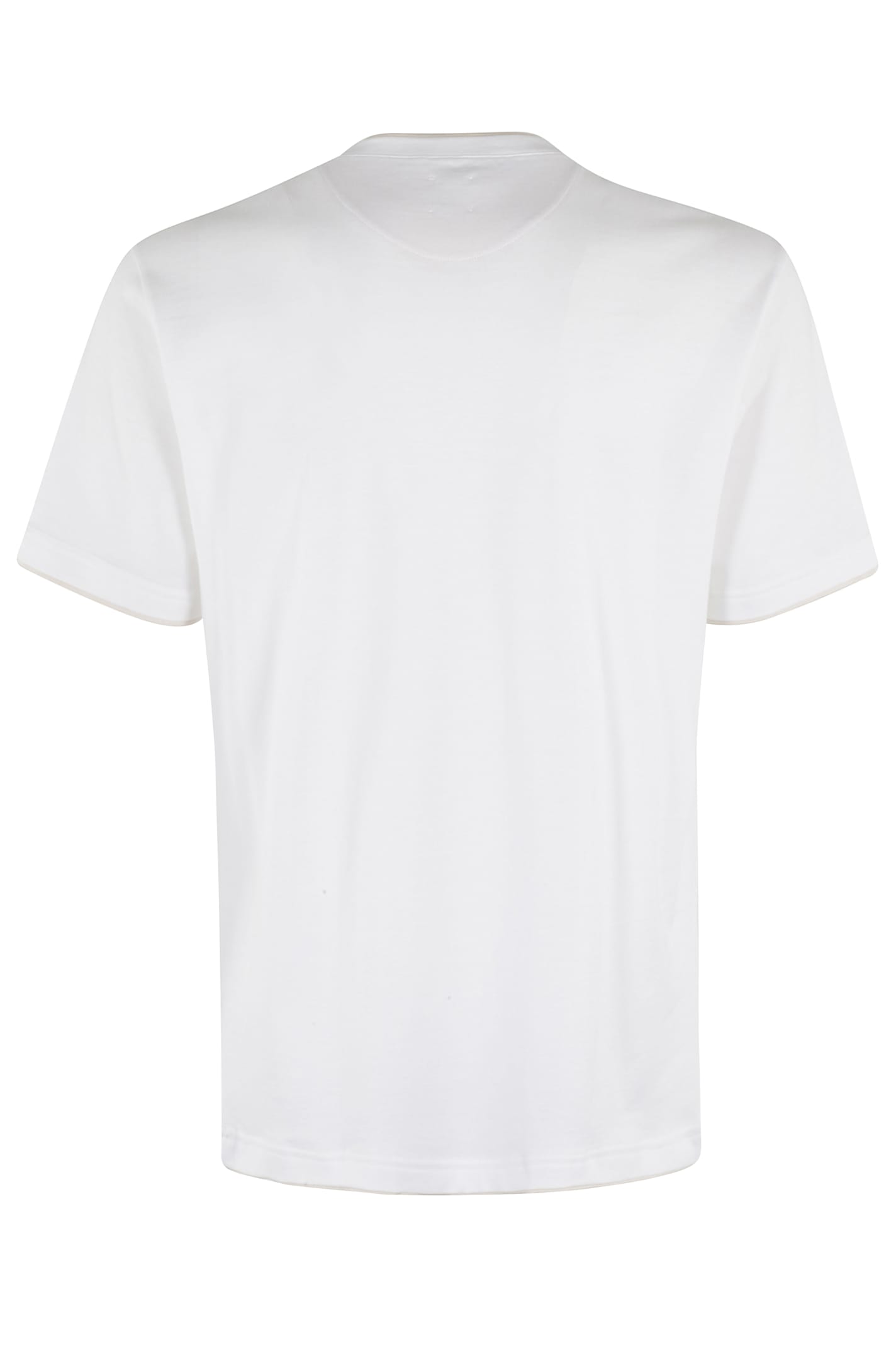 Eleventy Classic Short-sleeve T-shirt In Bianco