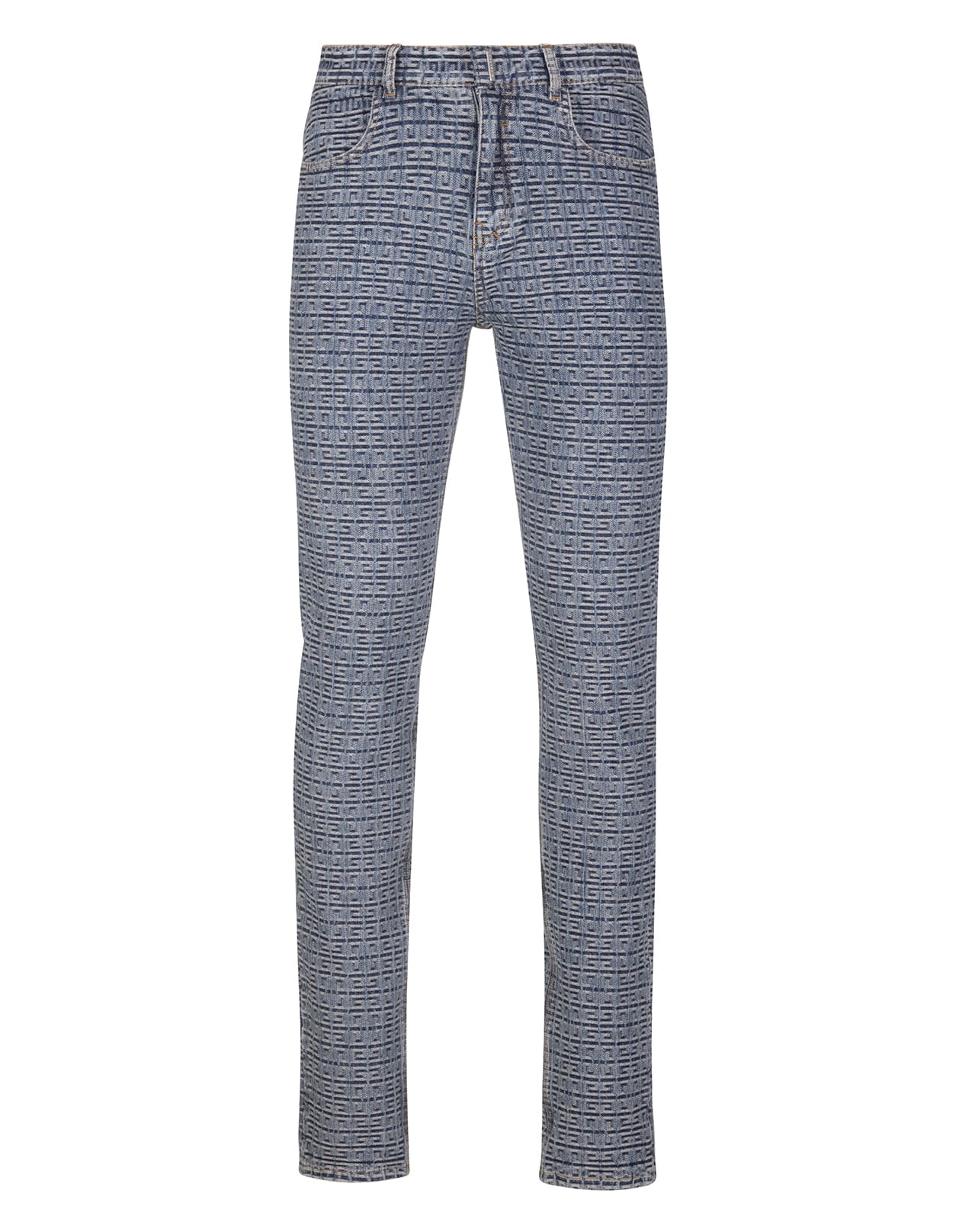 Givenchy Man Slim Fit Jeans In Vintage Blue 4g Denim