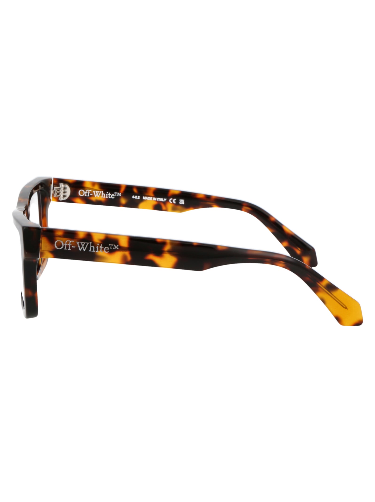 Shop Off-white Optical Style 25 Glasses In 6000 Havana