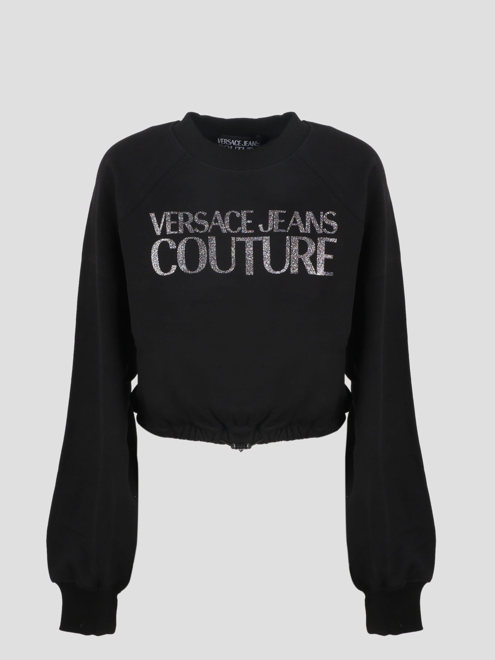 Versace Jeans Couture Logo Crop Sweatshirt