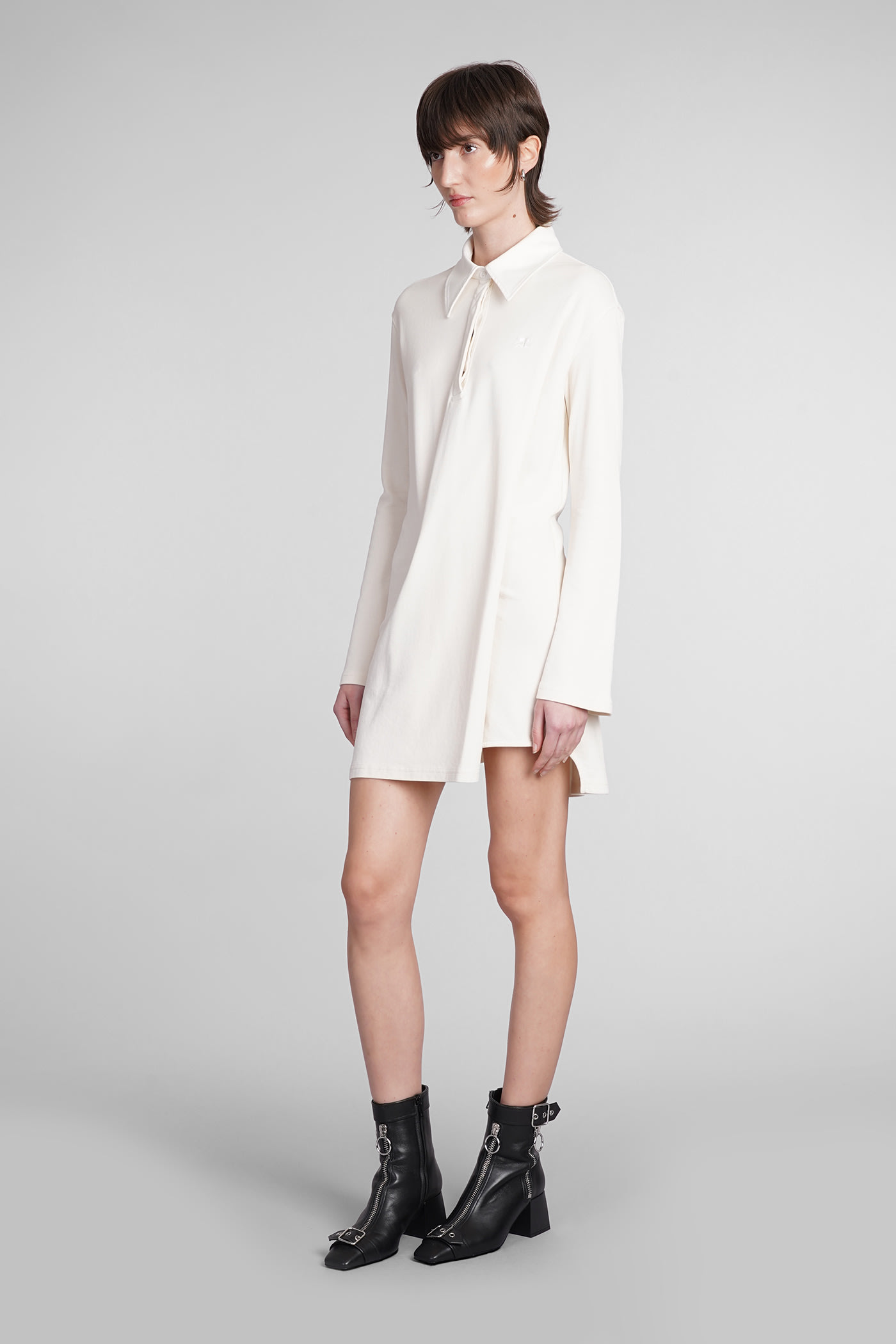Courrèges Dress In Beige Cotton In Beige