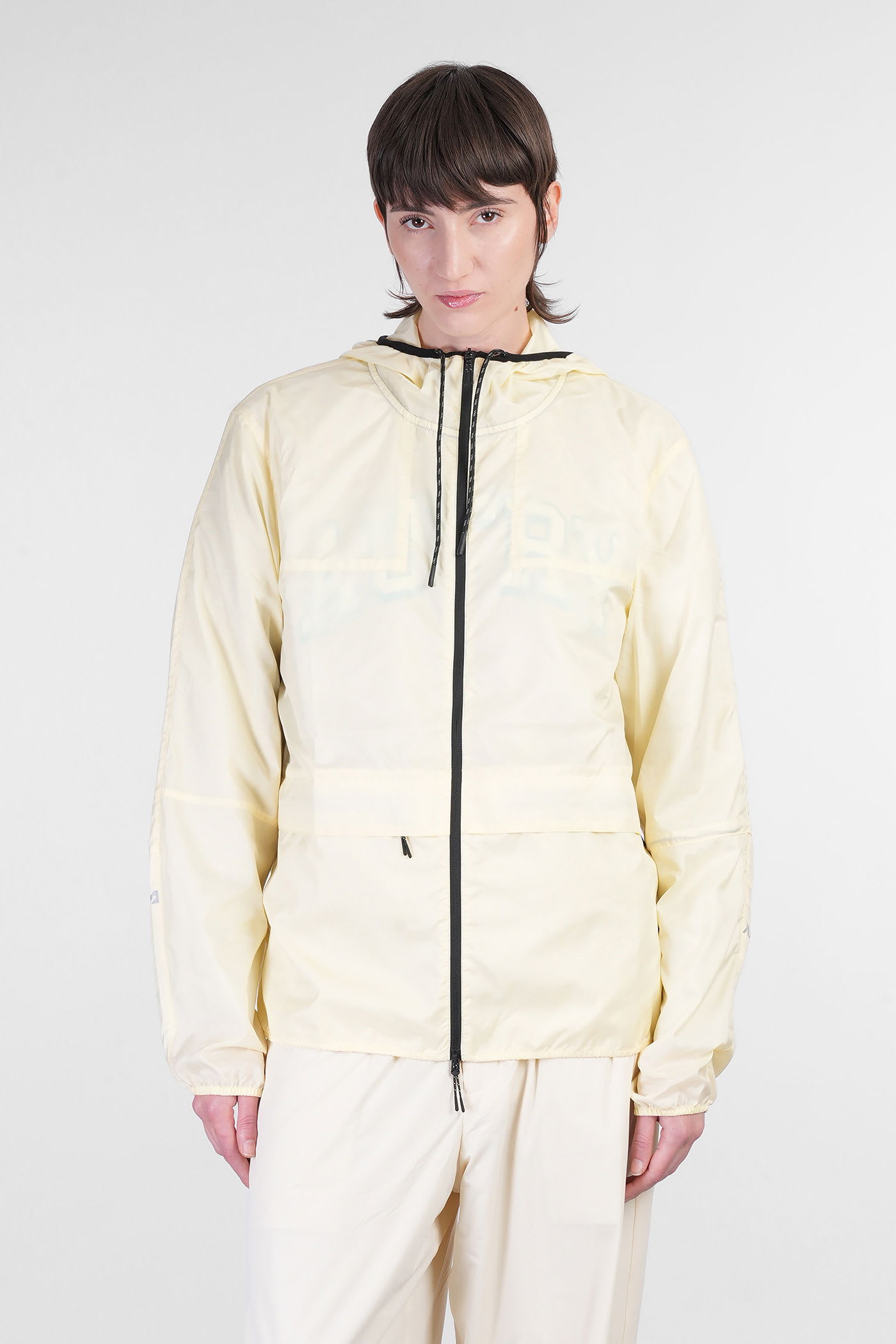 Shop Autry Casual Jacket In Yellow Nylon