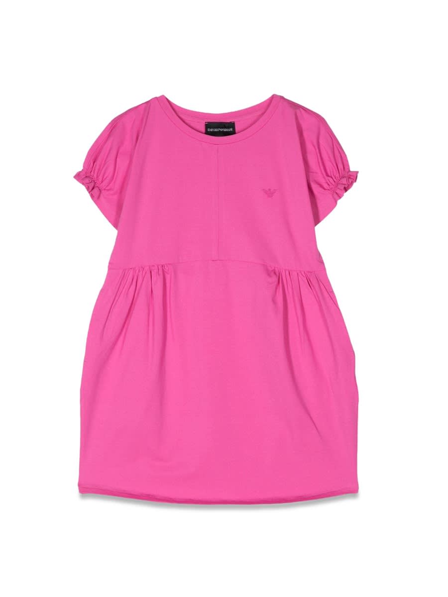 Shop Emporio Armani Short-sleeved Dress In Fuchsia