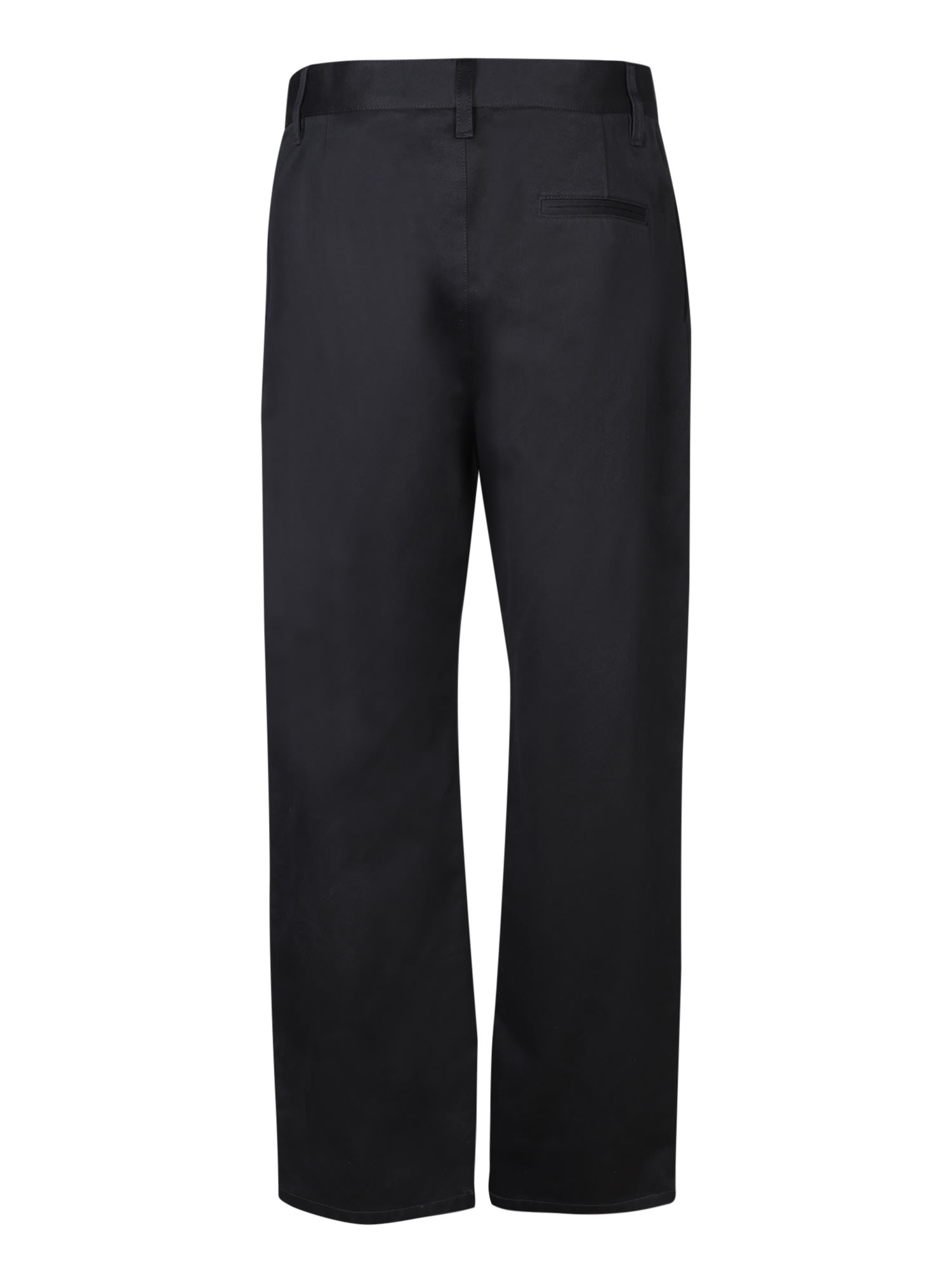 Shop Moschino Black Straight Trousers