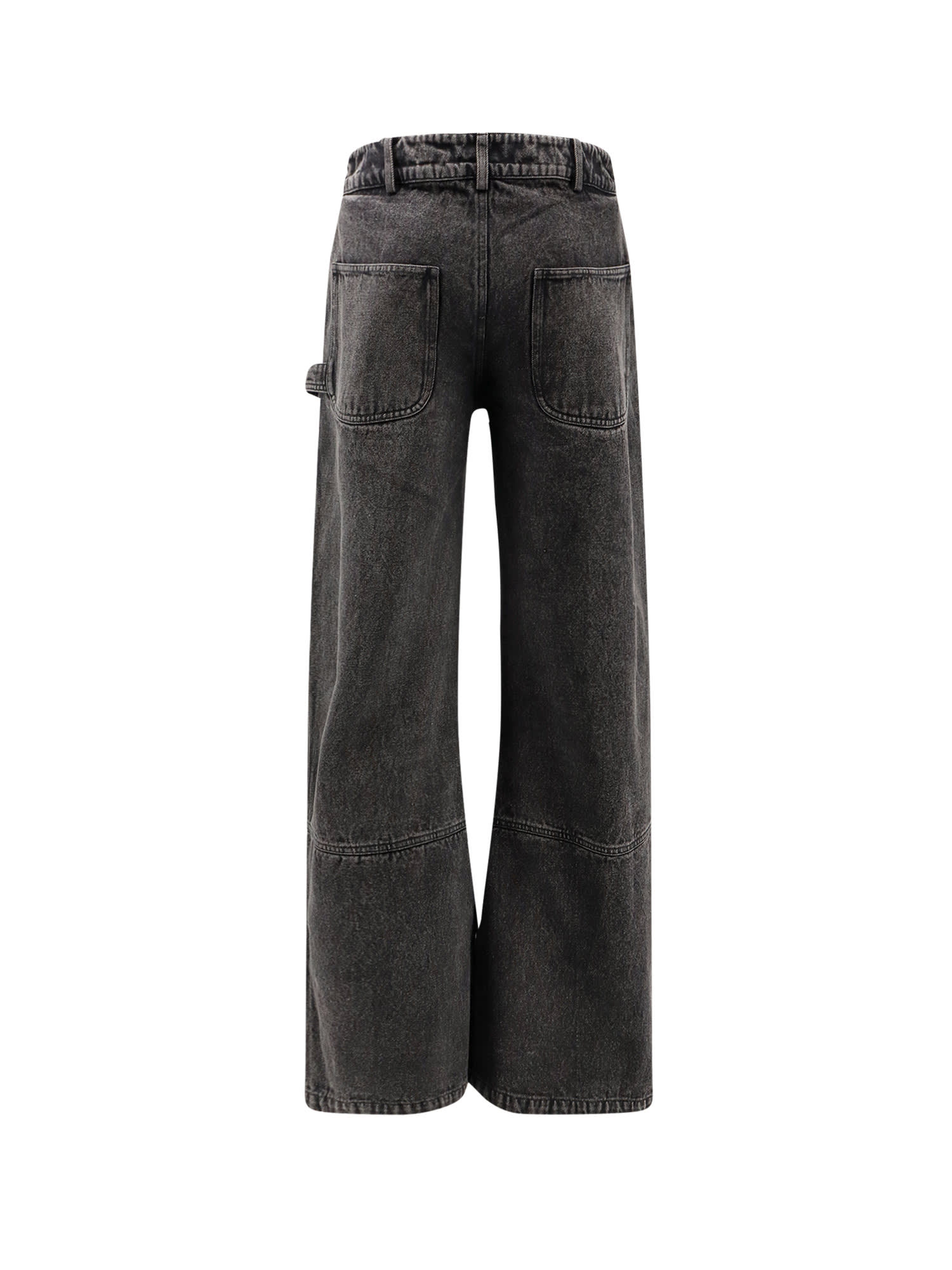 Ih Nom Uh Nit Carpenter Grey Denim Trousers In Gray