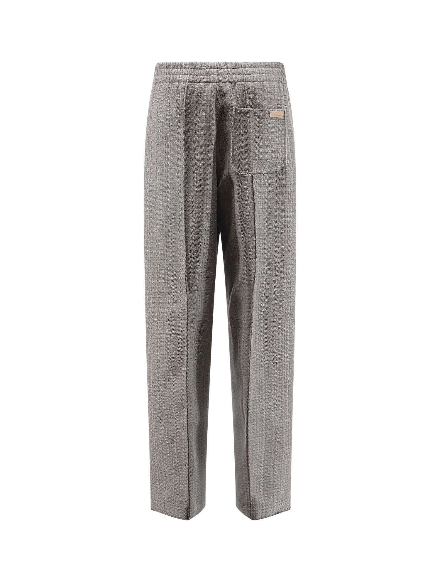 Ami Alexandre Mattiussi Ami Paris Men Virgin Wool Blend Trousers In Gray