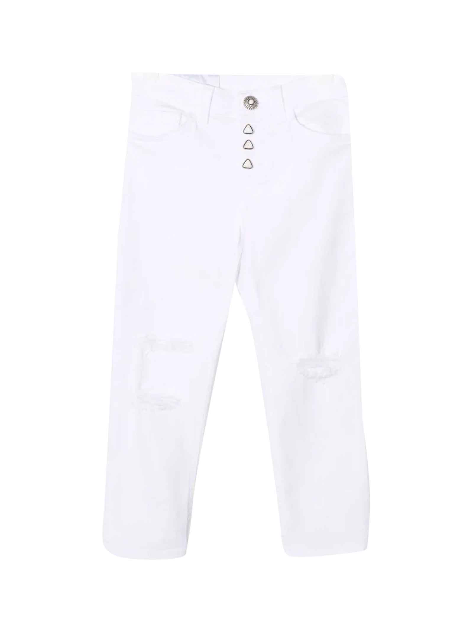 Dondup White Trousers