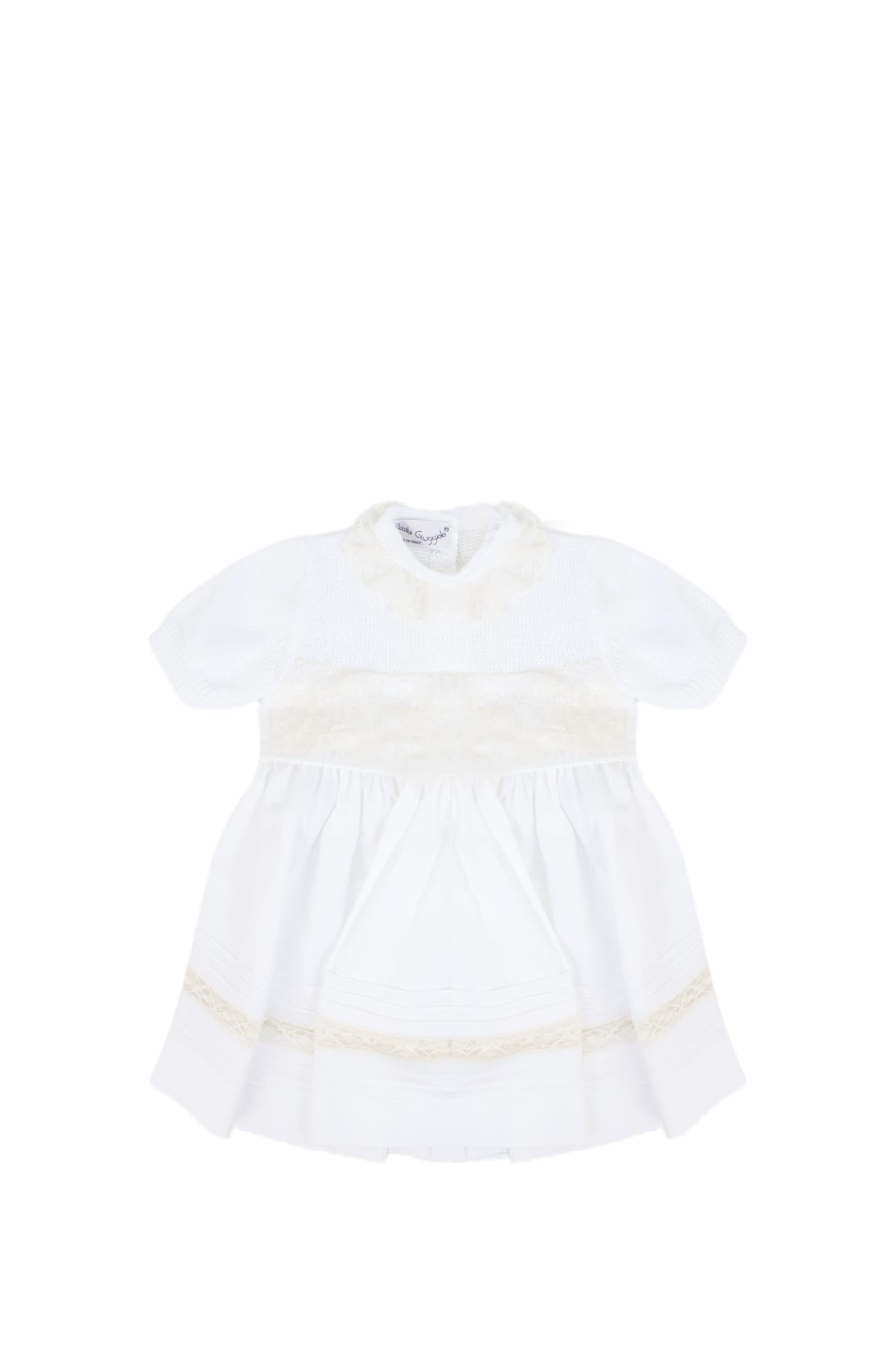 Piccola Giuggiola Babies' Cotton Dress In White