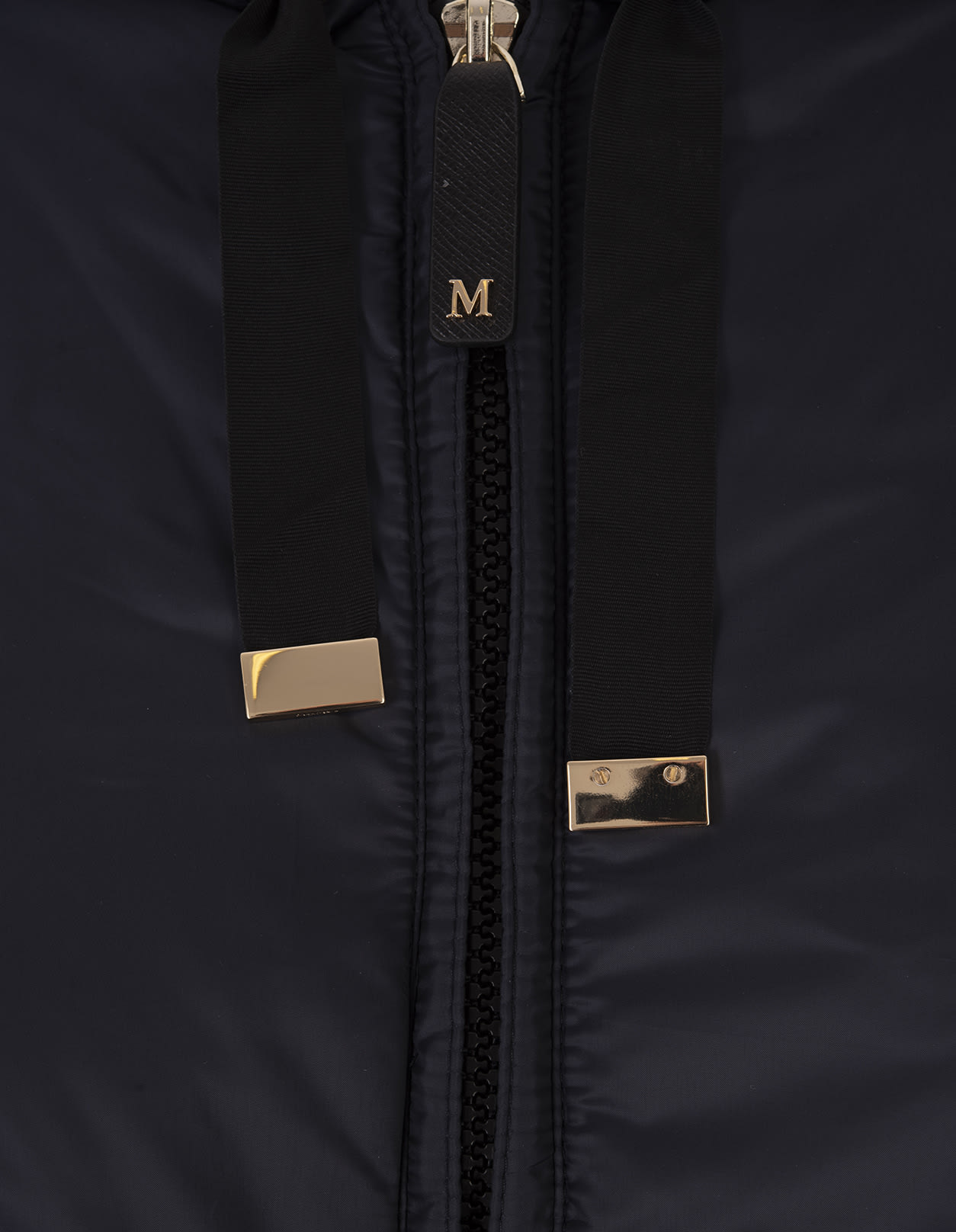 Shop Max Mara The Cube Black Greengi Sleeveless Jacket In Dark Blue