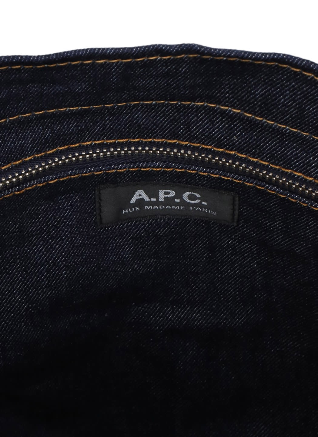 Apc A.p.c. Axel Small Denim Tote Bag In Blue