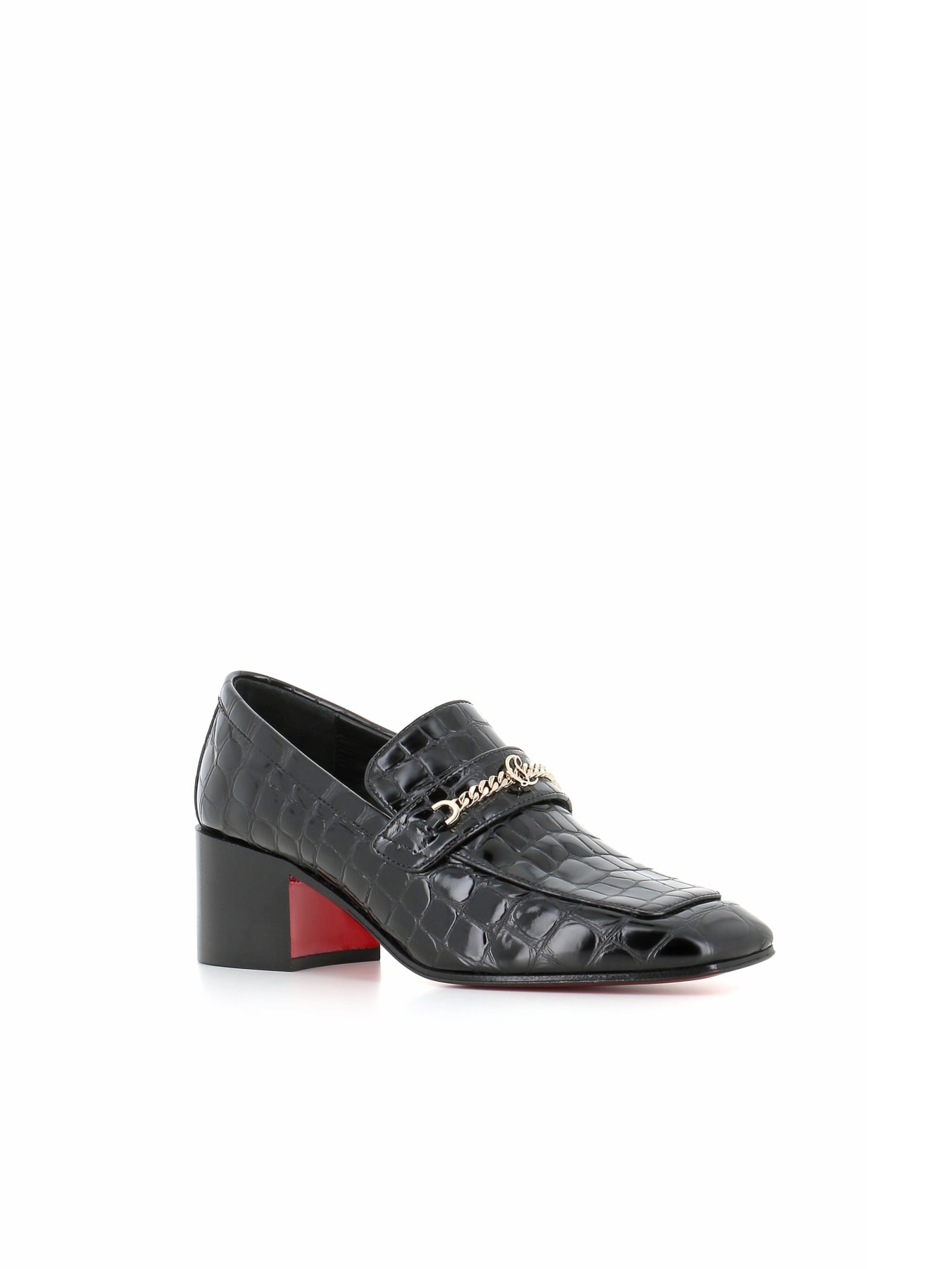 Shop Christian Louboutin Loafer Mj Moc 50 In Black