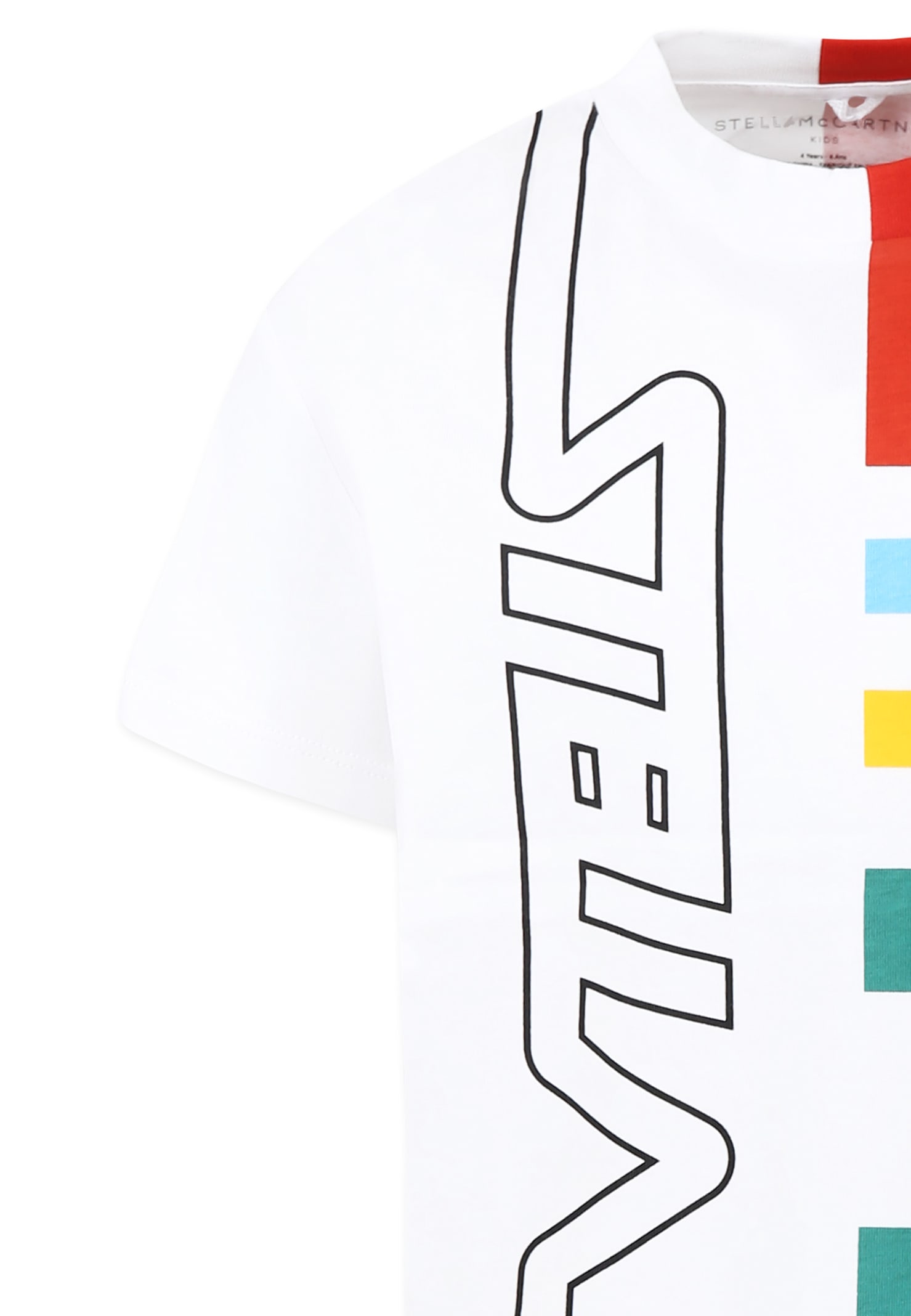 Stella Mccartney White T-shirt For Boy With Logo In White