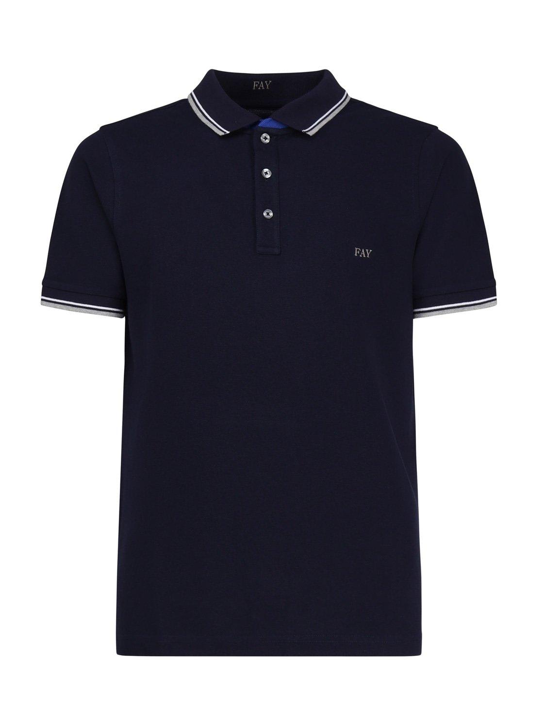 Logo Embroidered Short-sleeved Polo Shirt