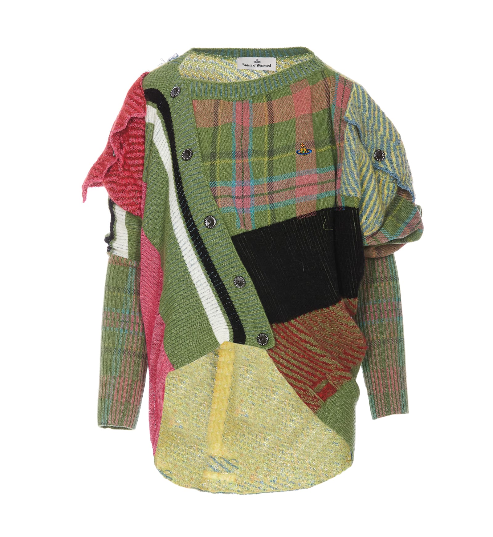 Shop Vivienne Westwood Cardigan In Multicolour