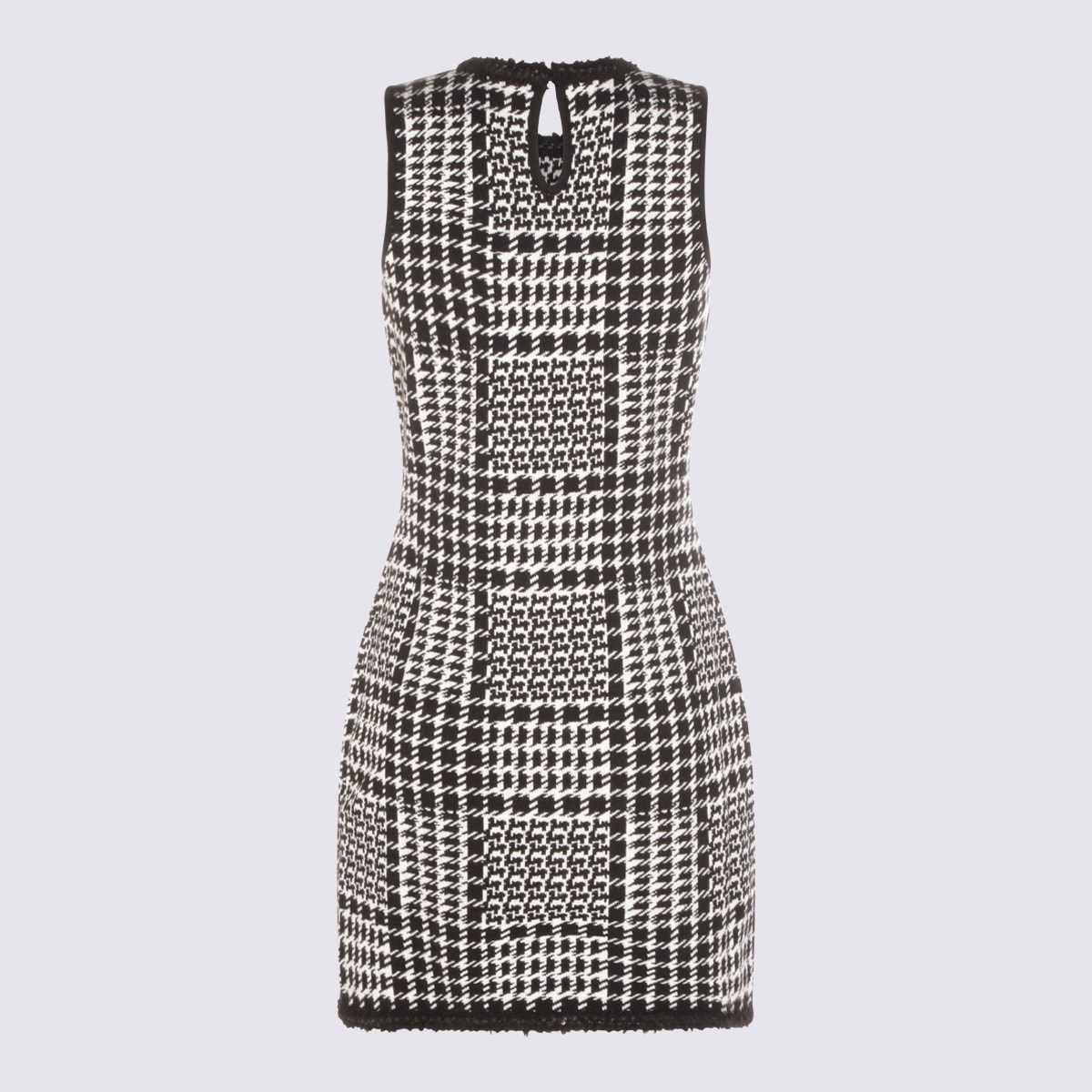 Twinset Black And White Viscose Dress