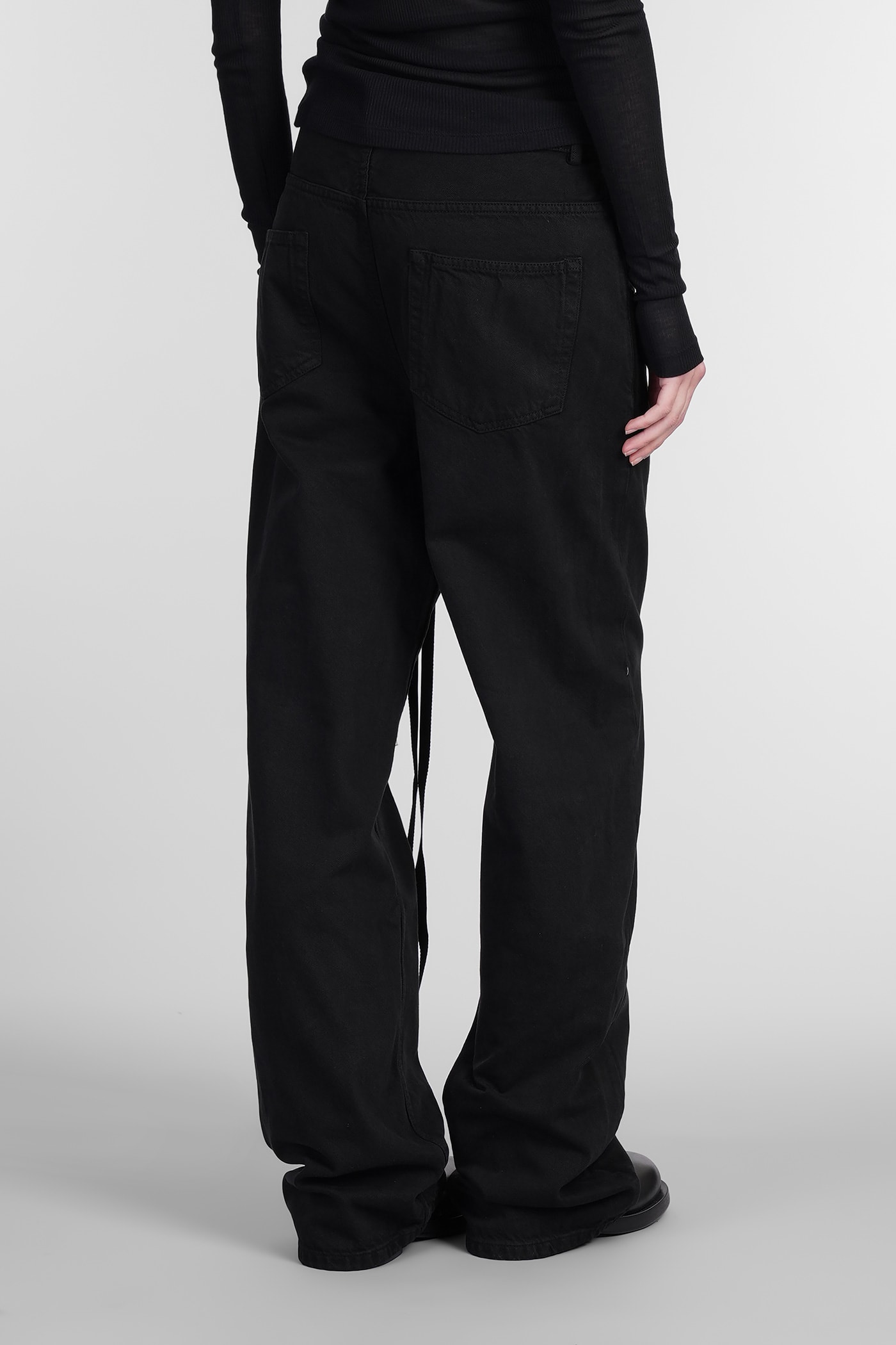 Ann Demeulemeester Claire Jeans In Black Denim In Black