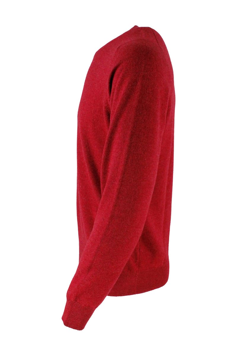 Brunello Cucinelli Cashmere Sweater In Red