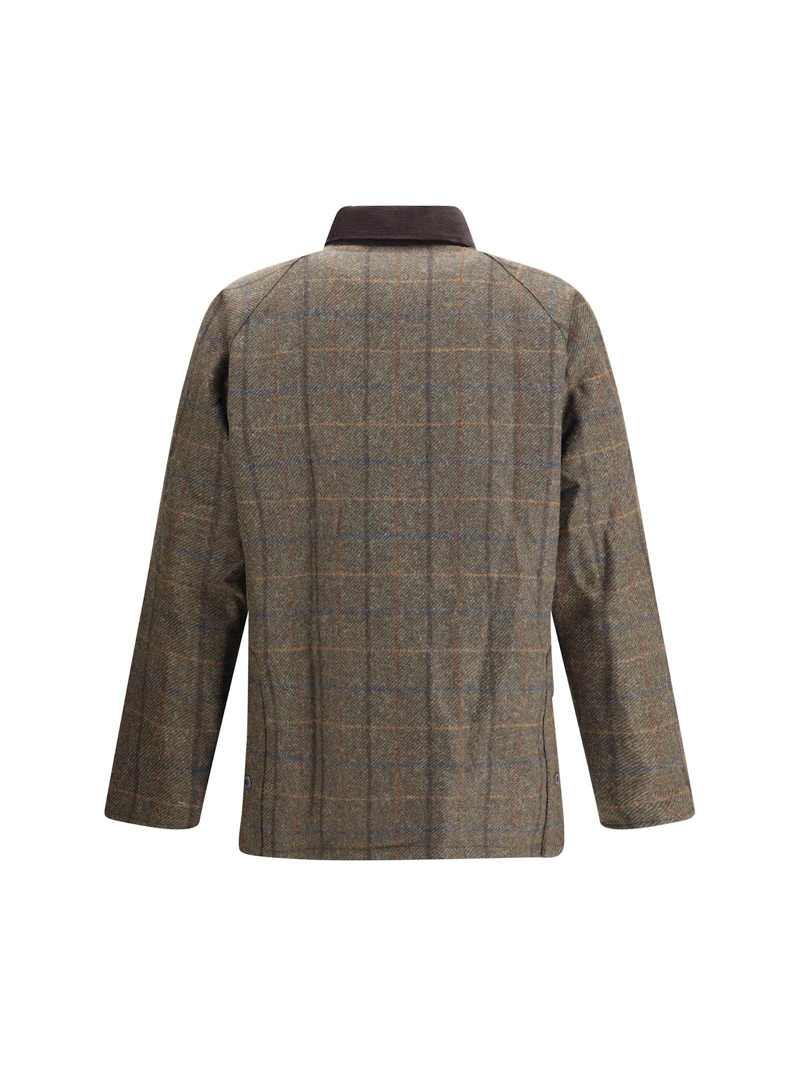 Barbour Bedale Check Jacket In Green