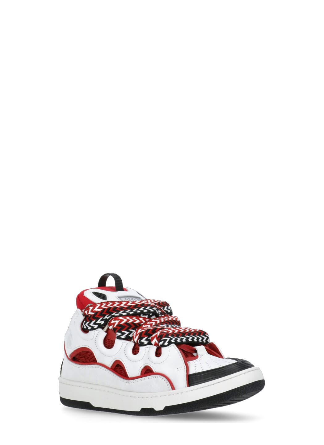 Shop Lanvin Curb Sneakers In White