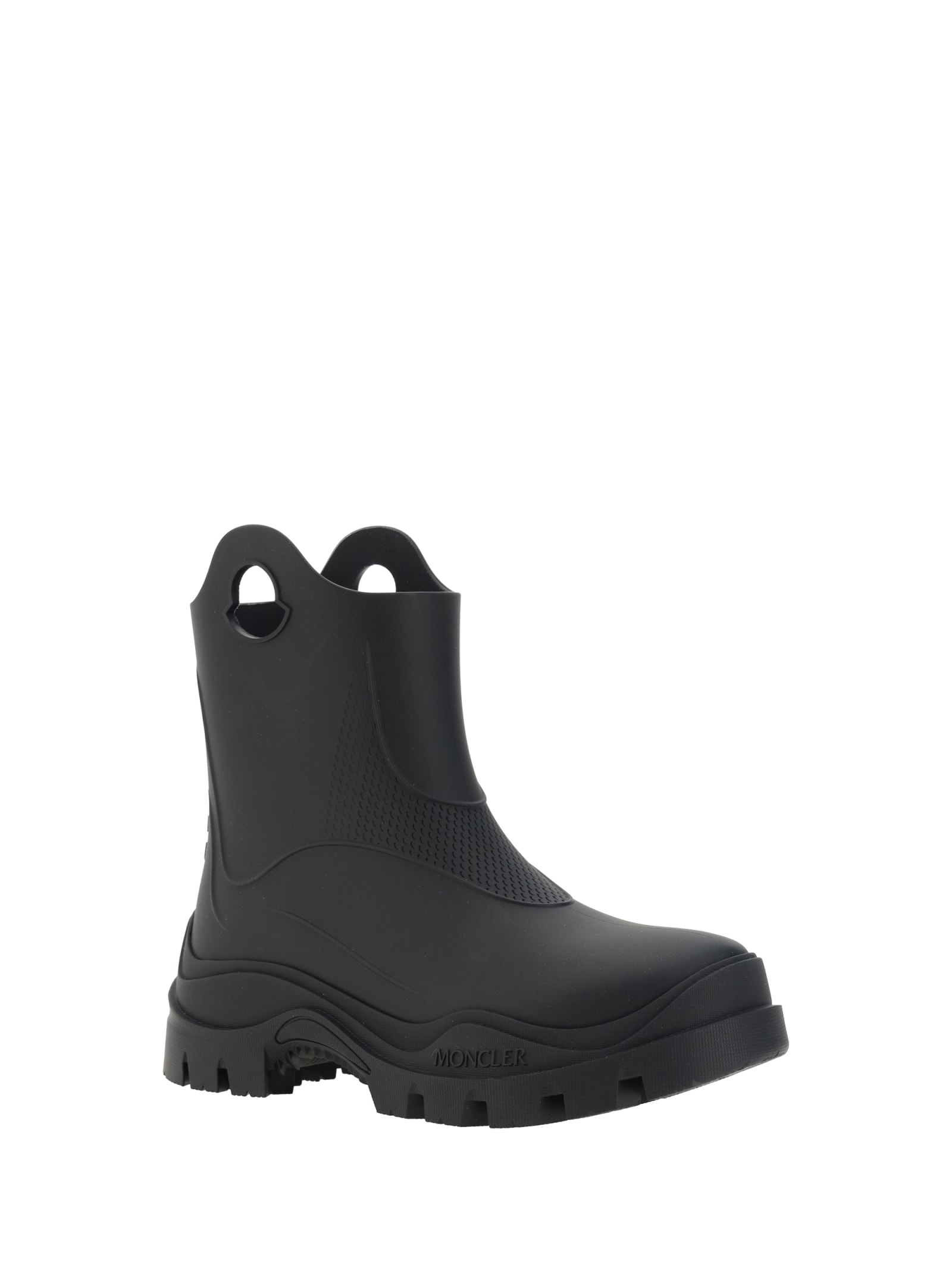 Shop Moncler Misty Rain Ankle Boots In Black