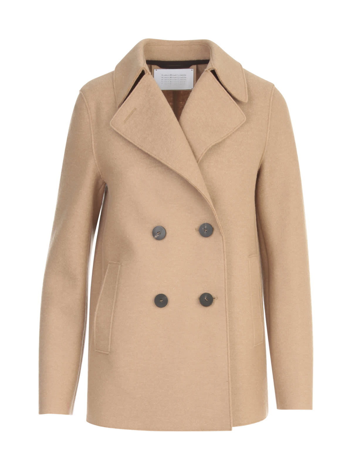 womens tan wool peacoat