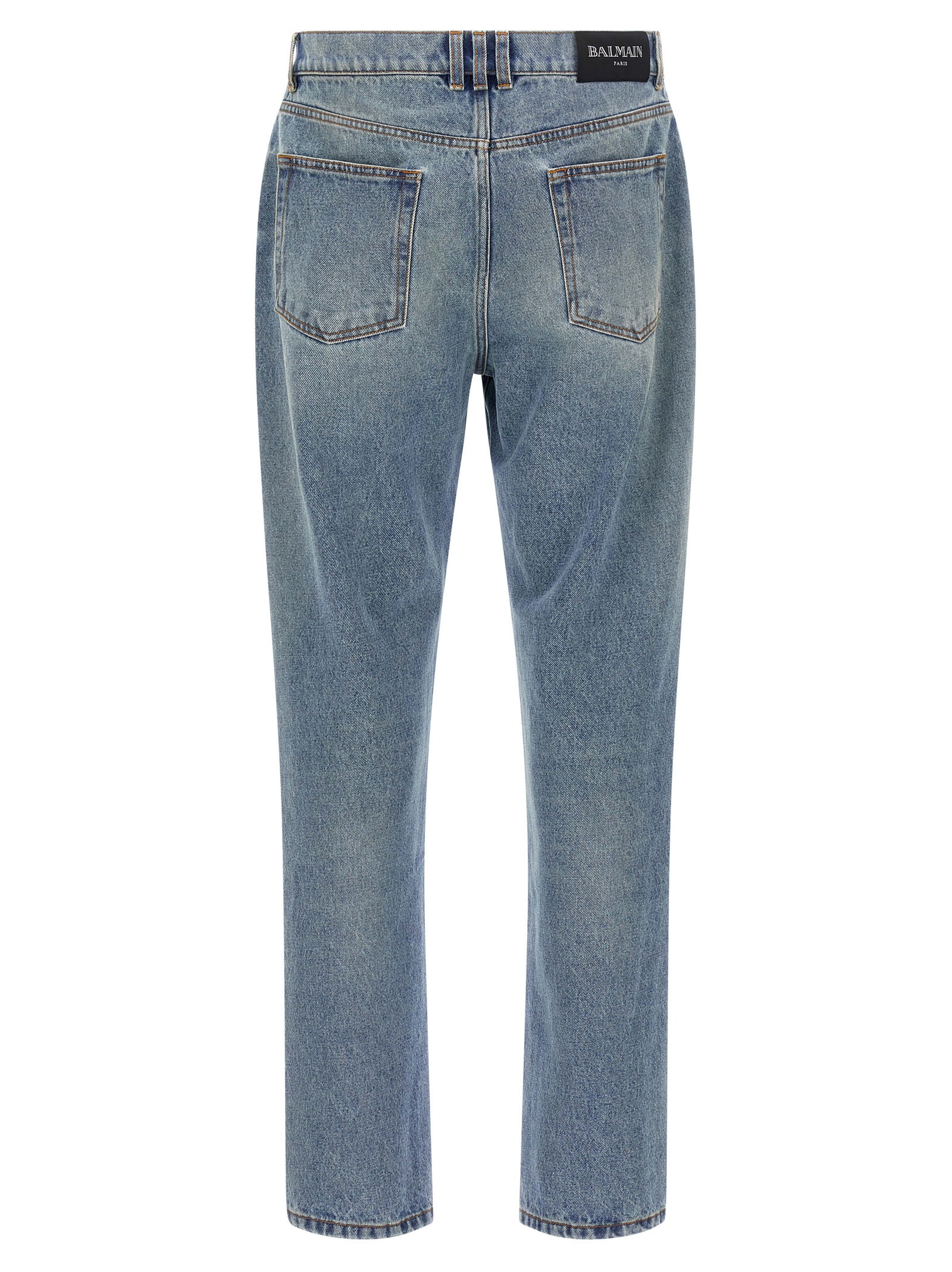 Balmain Denim Jeans In Blue
