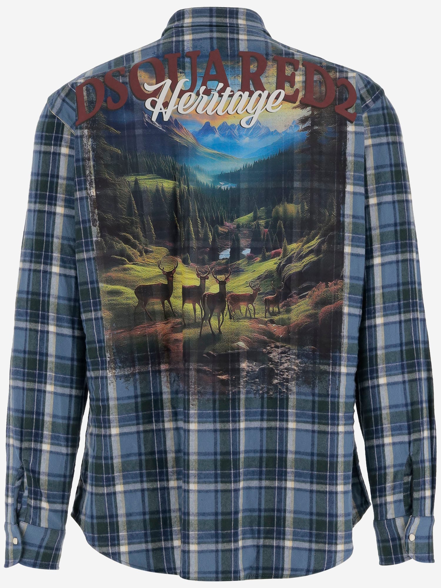 Dsquared2 Canadian Vintage Cotton Shirt In Blue