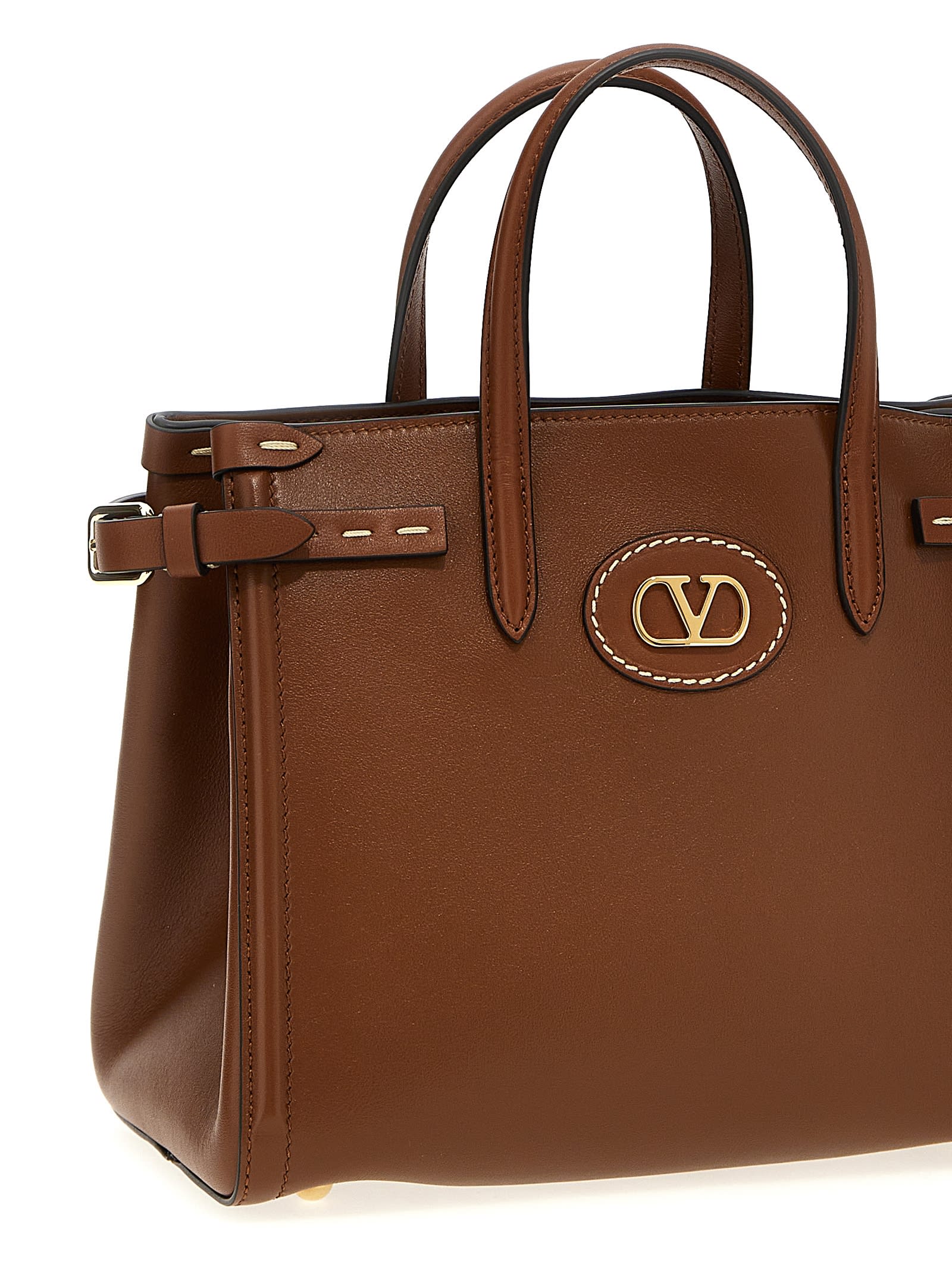 Valentino Antibes Small Handbag Strap Adjustable In Brown