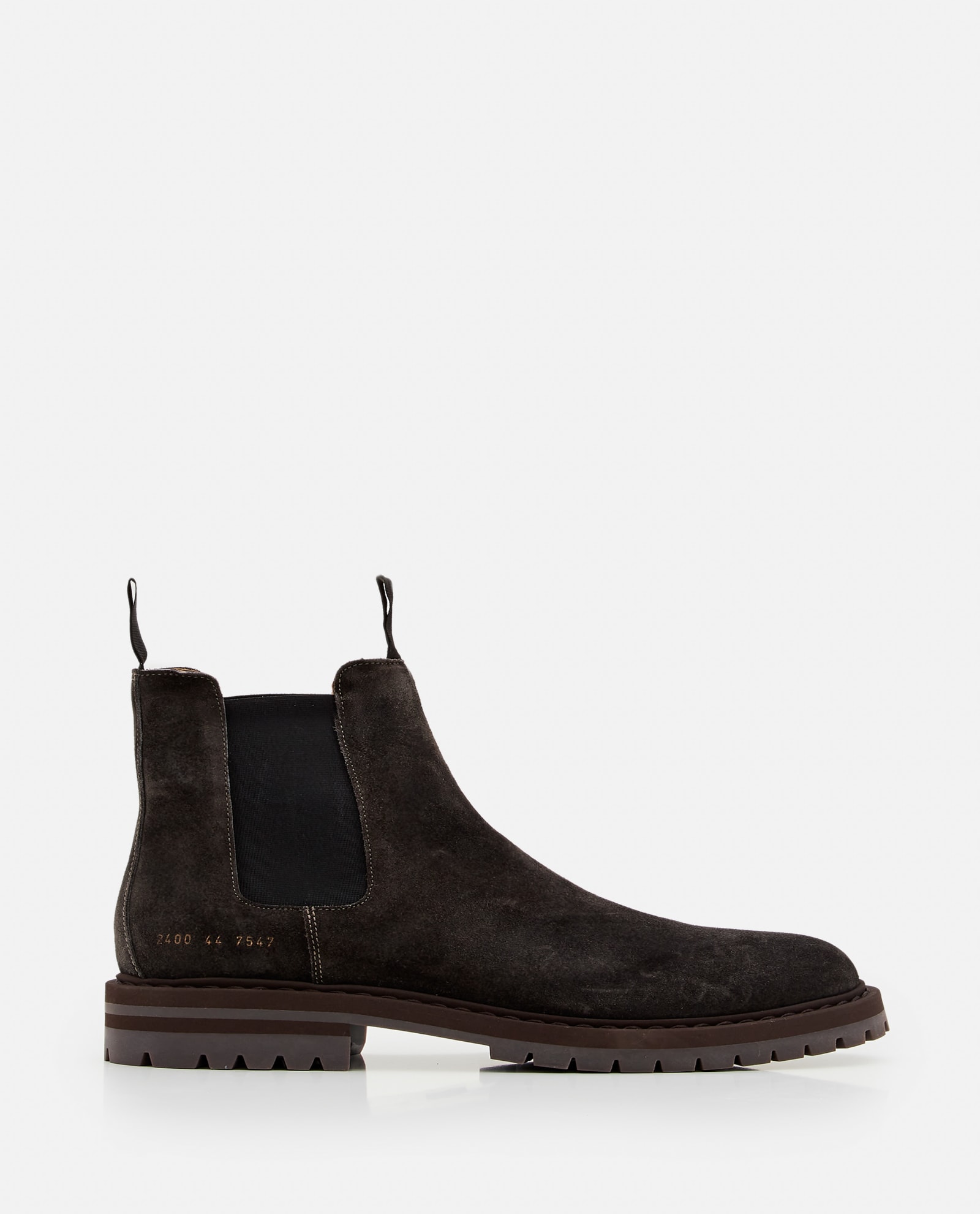 COMMON PROJECTS ANKLE BOOTS IN BLACK SUEDE