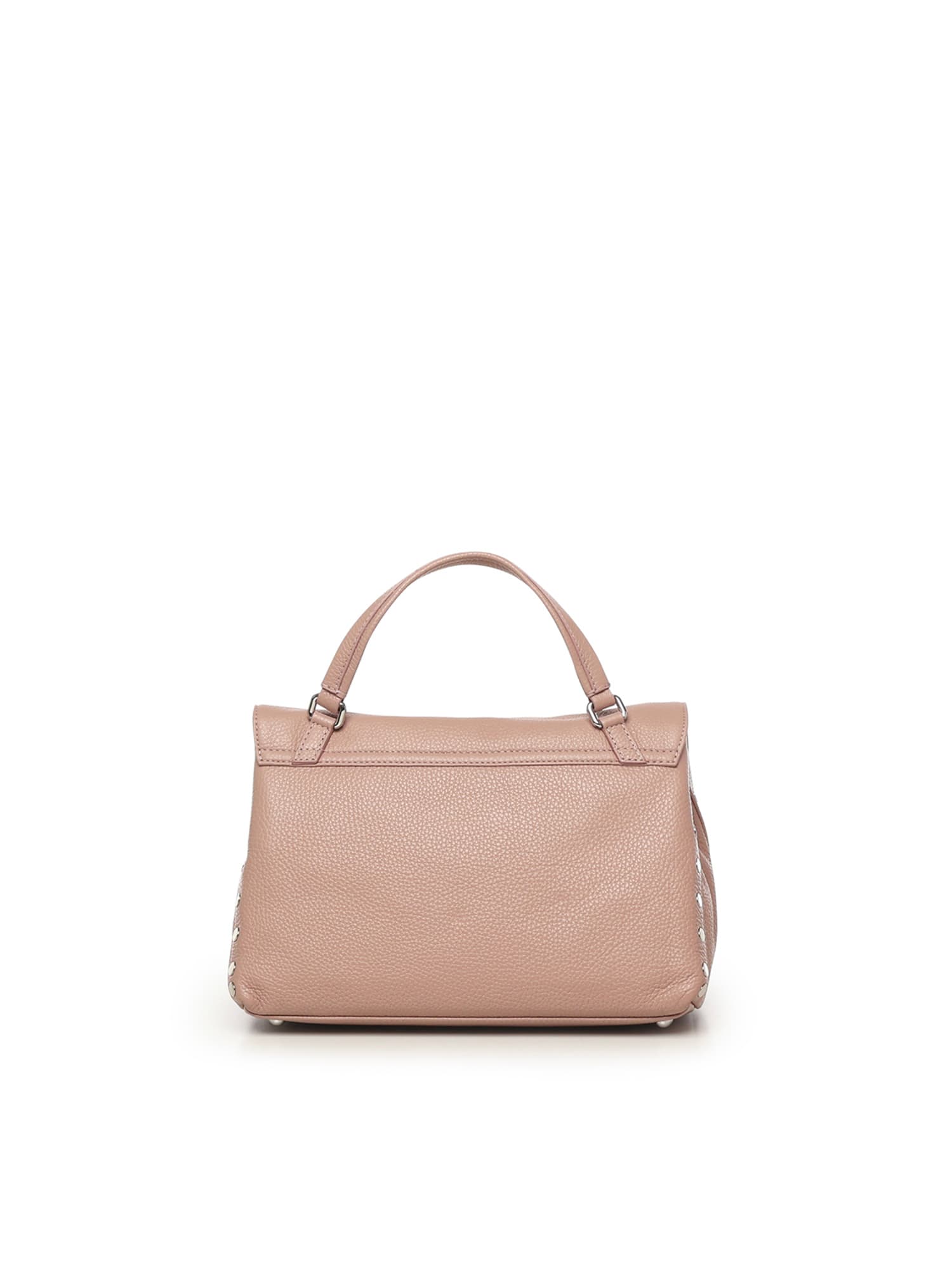 Zanellato Postina Studded Leather Shoulder Bag In Pink