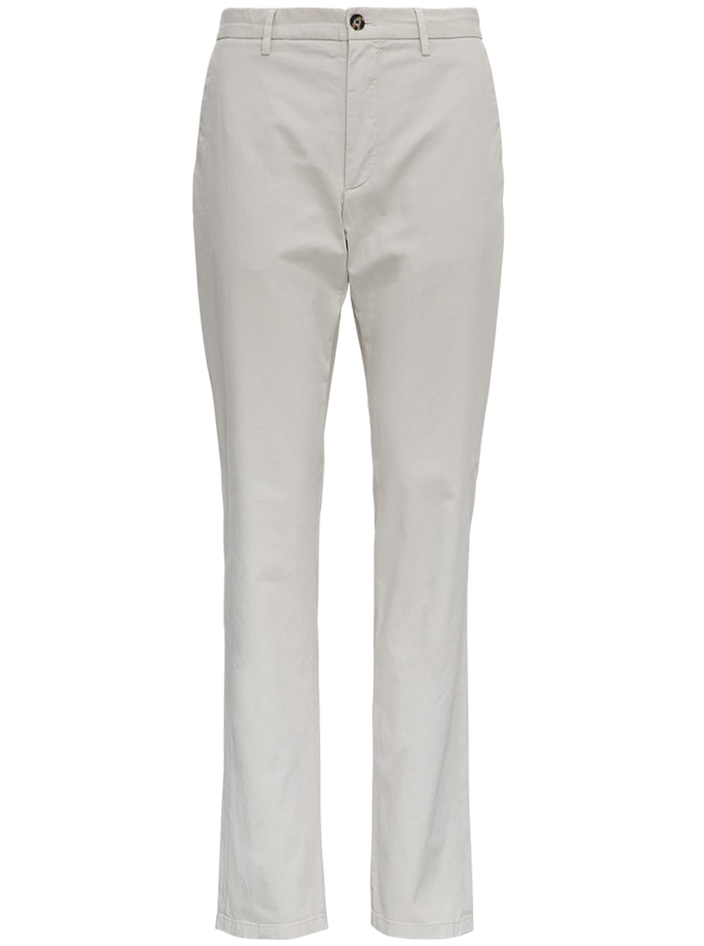 Z Zegna Ivory-colored Cotton Tailored Trousers