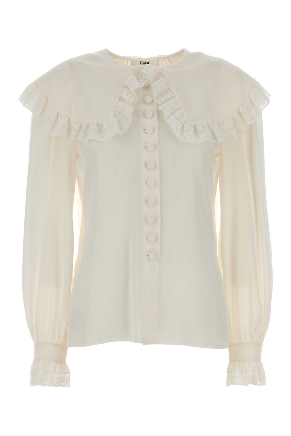 Chloé White Silk Shirt In White