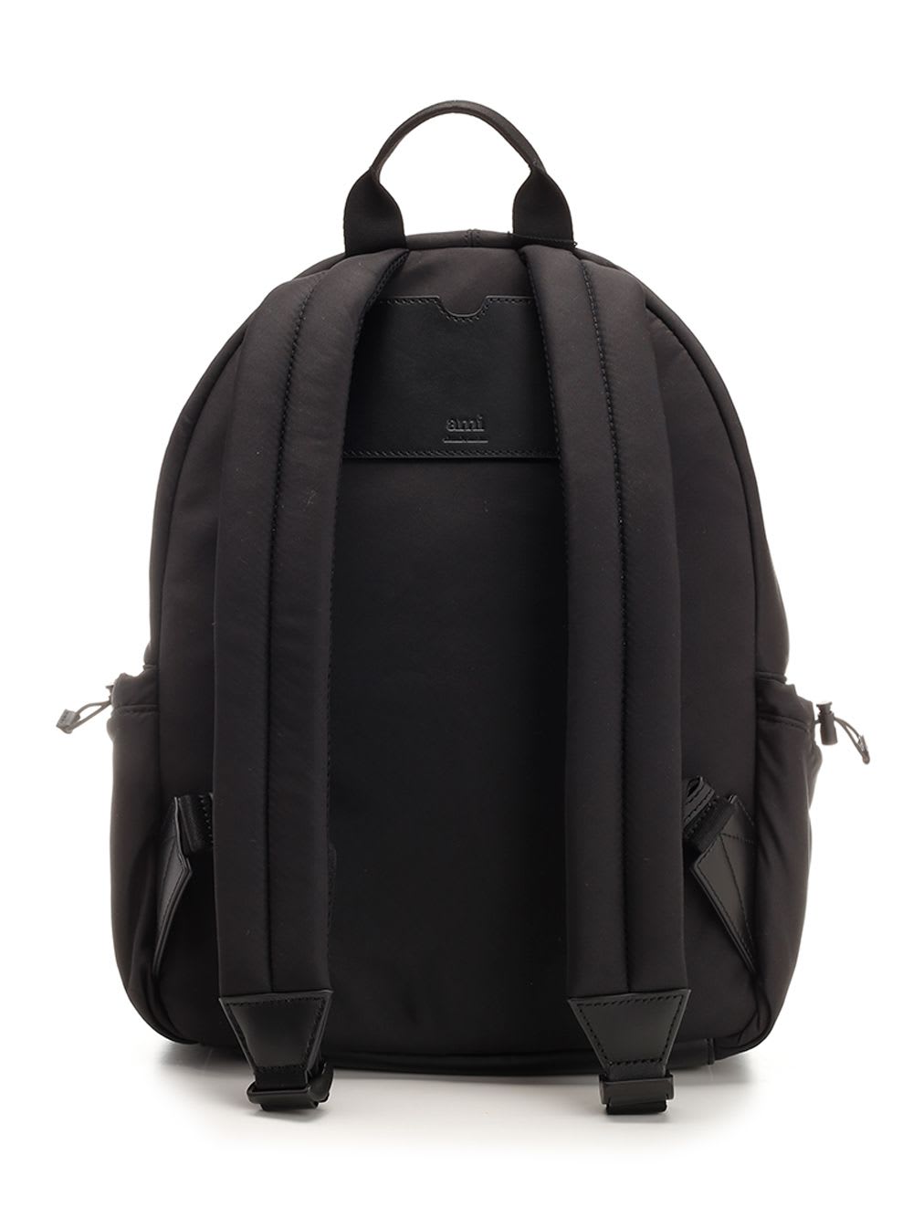 Shop Ami Alexandre Mattiussi Black Ami De Coeur Backpack