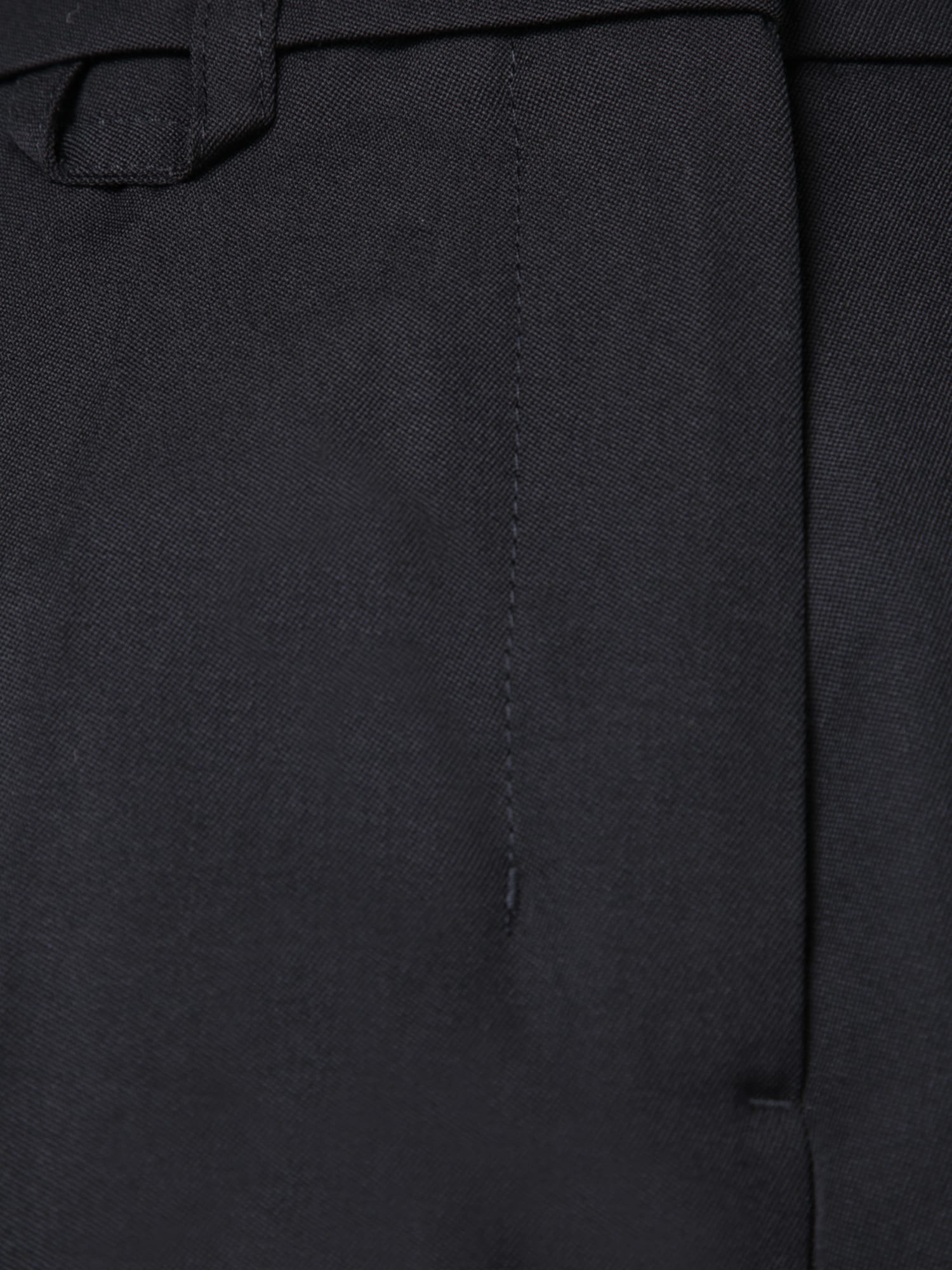 Jacquemus High-waisted Straight Leg Trousers With Buckle Detail And Silhouette In Black