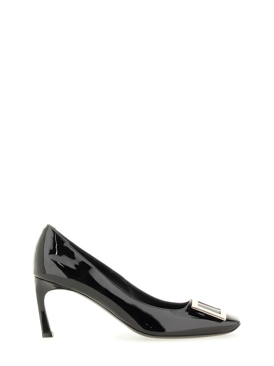 Roger Vivier Black Calf Leather Pumps In Black