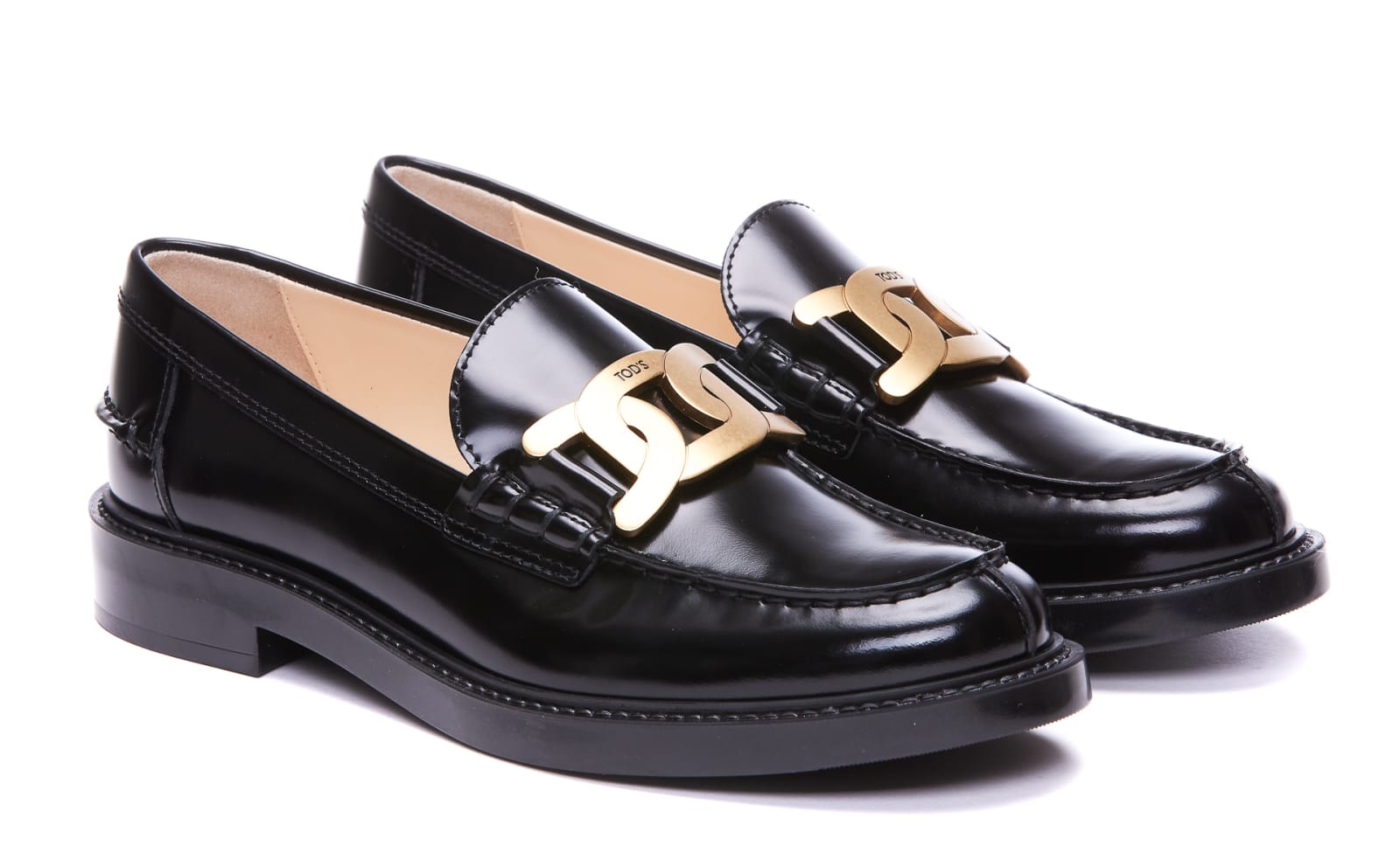 Shop Tod's Loafers In Black