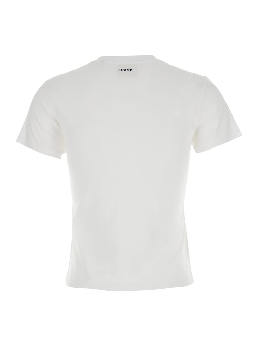Frame White T-shirt With Ritz Paris Logo On The Front In Cotton Woman In White