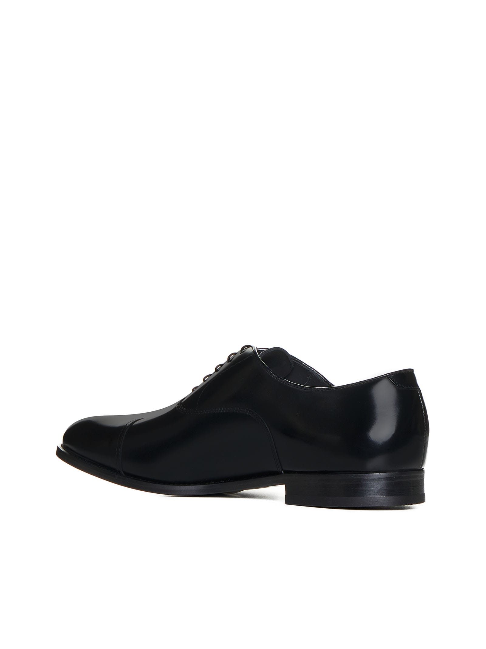 Shop Doucal's Laced Shoes In Nero + F.do Nero