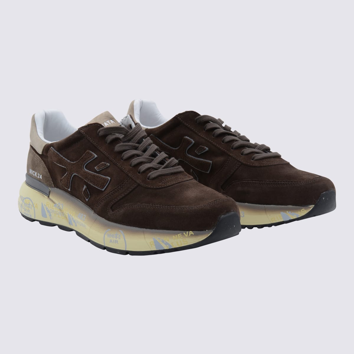 Premiata Mick Suede Leather Sneakers In Multi