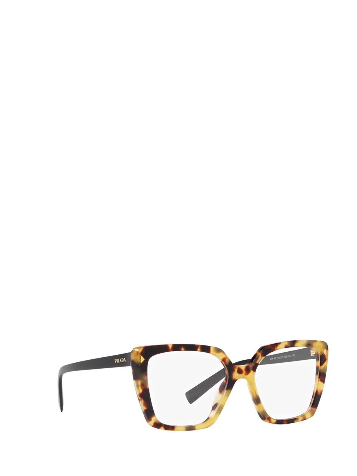 Shop Prada Cat-eye Glasses In 7s01o1