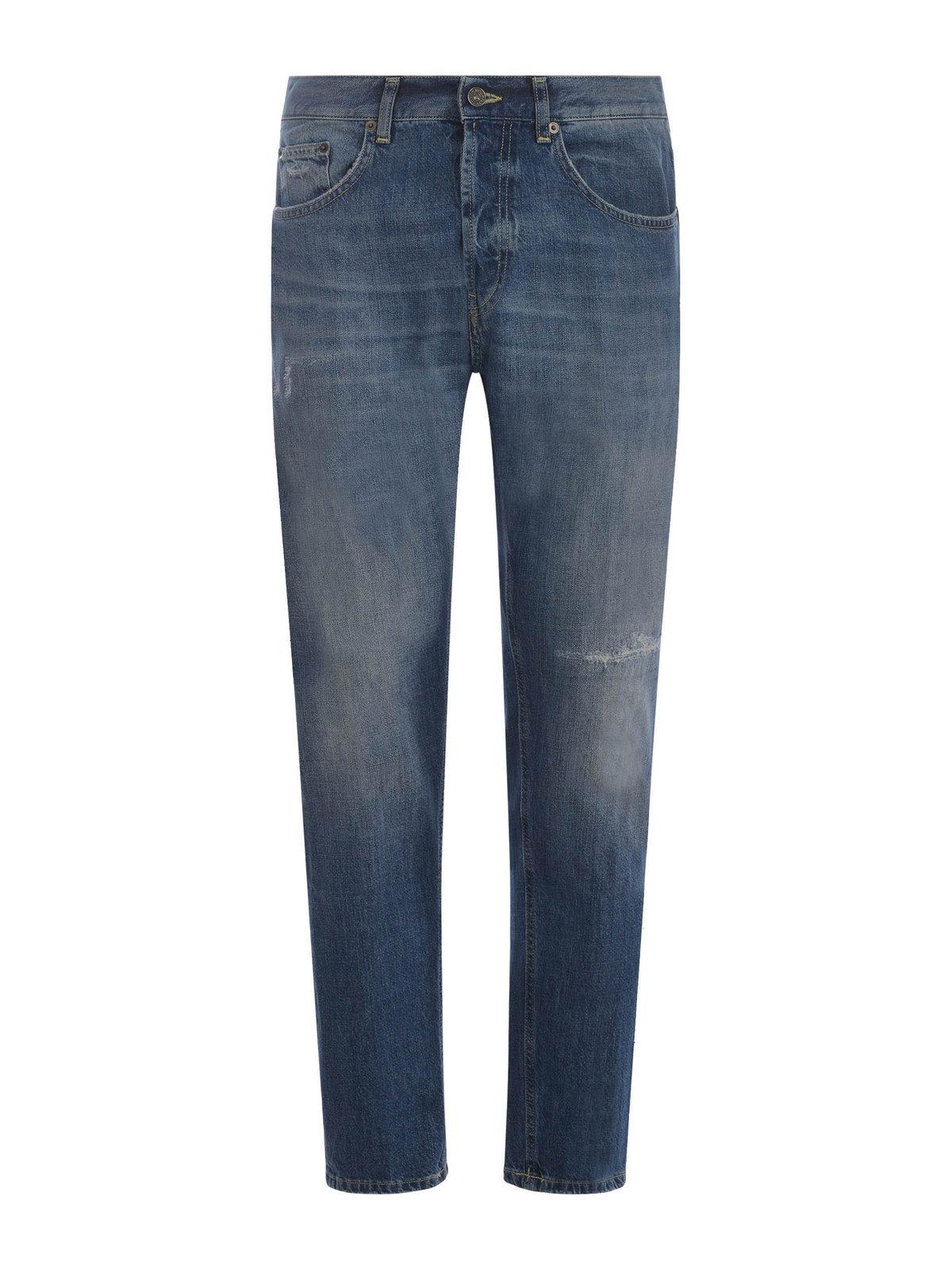 Shop Dondup Dian Straight-leg Distressed Jeans
