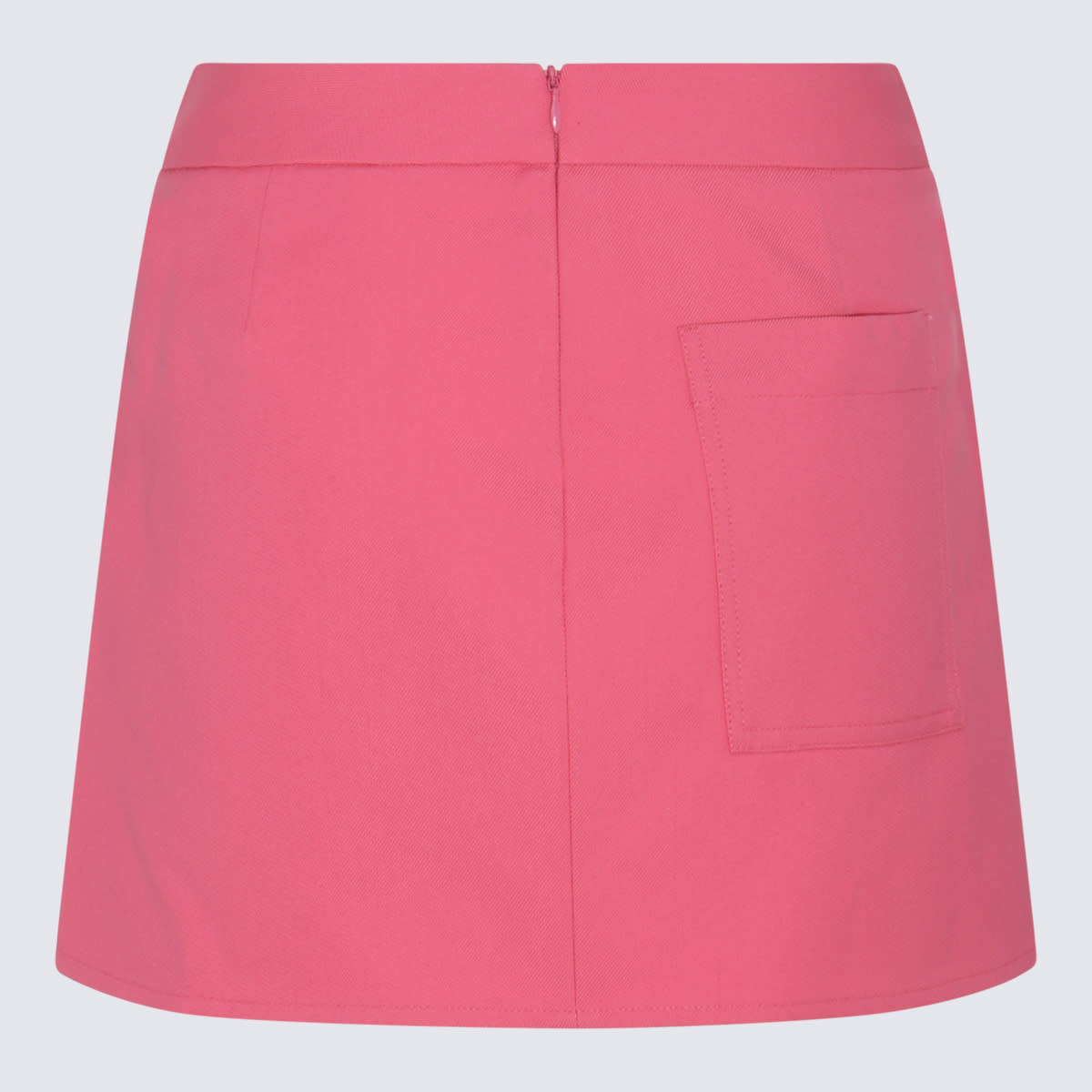 Shop Palm Angels Pink Cotton Blend Skirt In Fuchsia