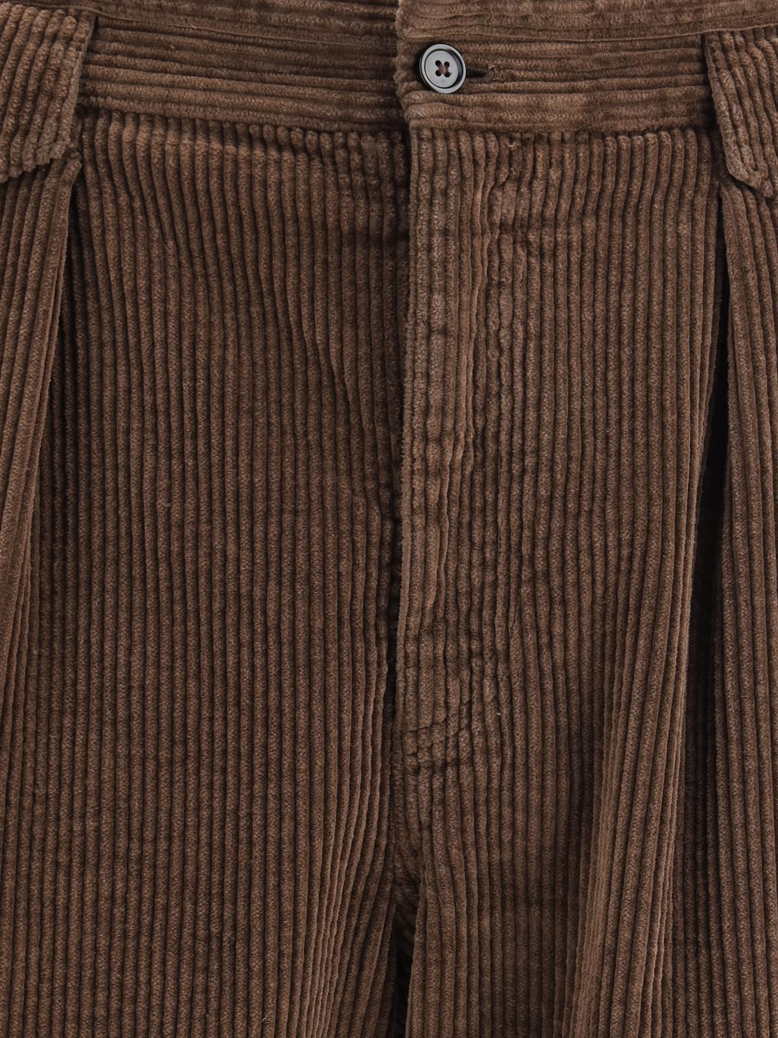 Dolce & Gabbana Men Corduroy Pants In Brown