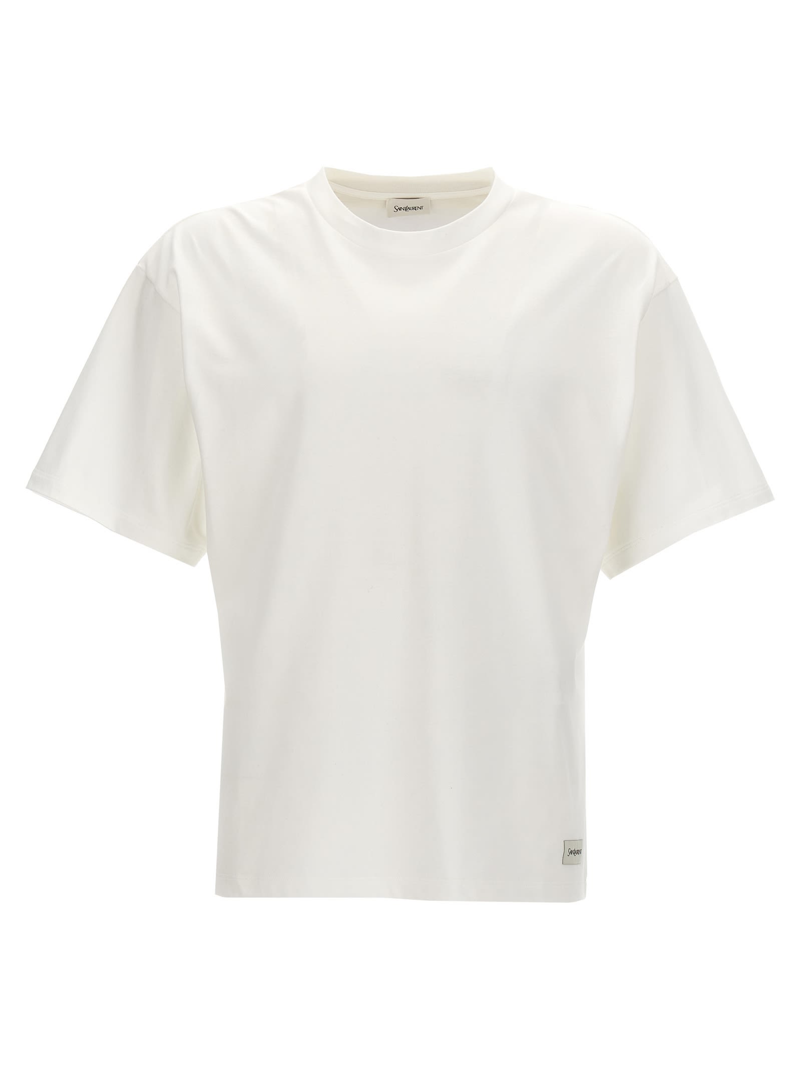 Shop Saint Laurent T-shirt In White