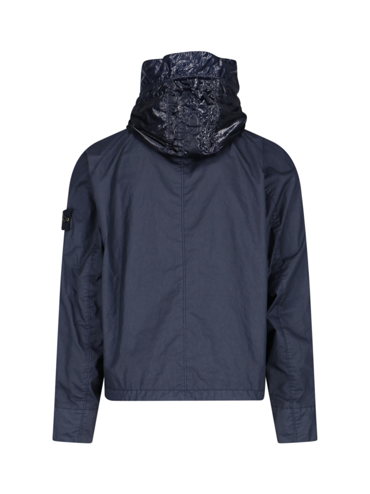 Shop Stone Island Membrane 3l Tc Hooded Jacket In Blue