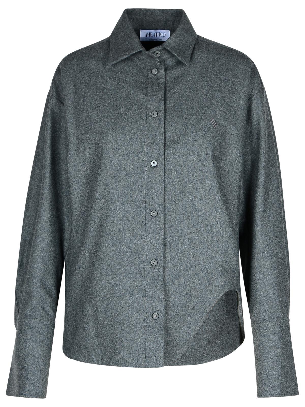 eliza Grey Wool Blend Shirt