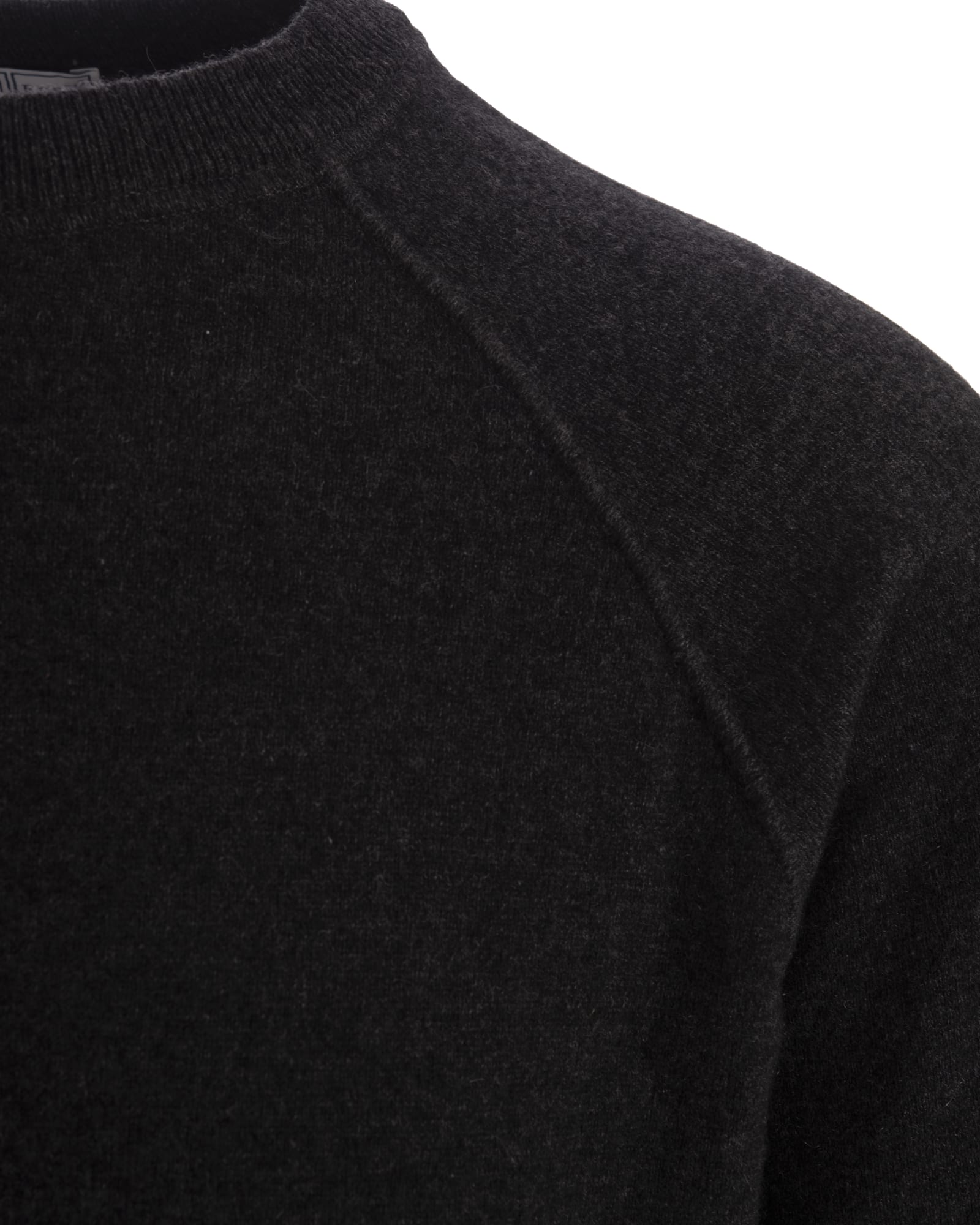 Shop Fedeli Anthracite Cashmere Crew-neck Pullover In Grey