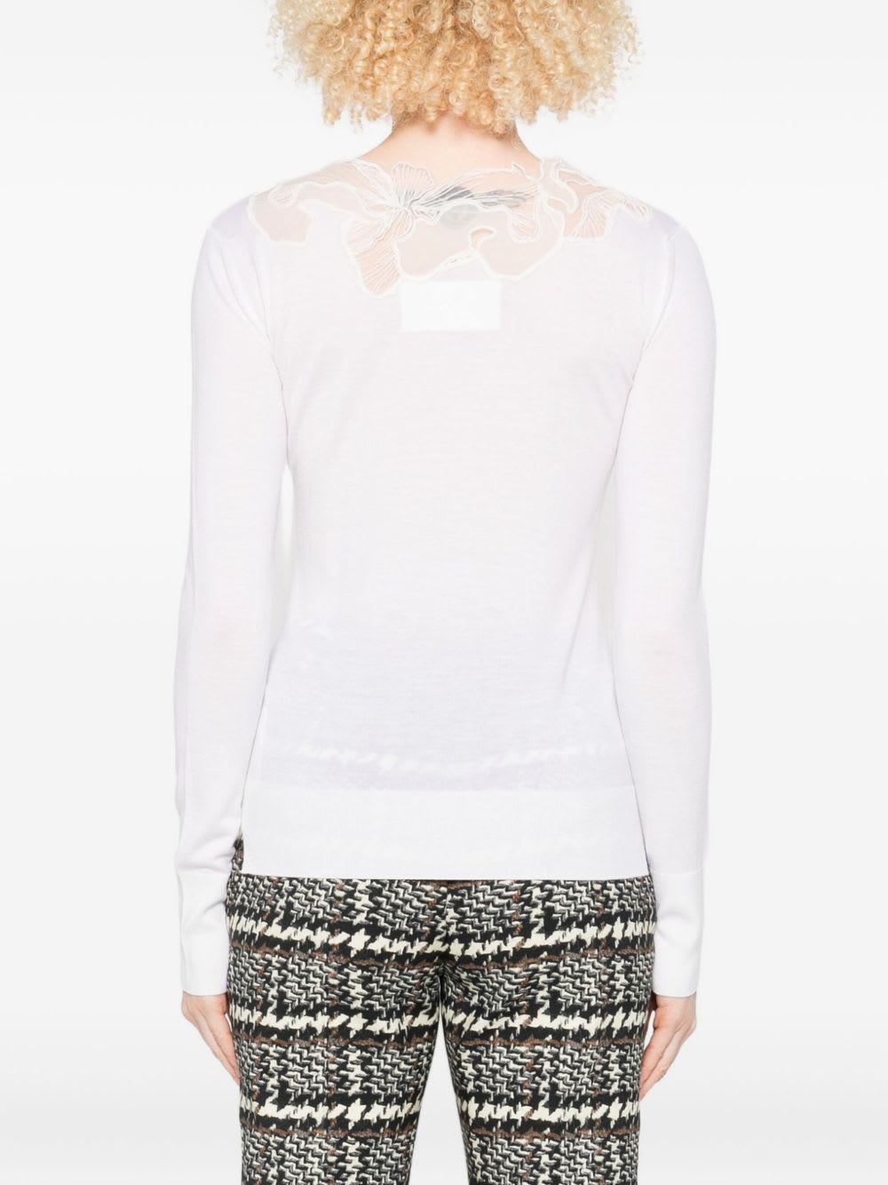 Ermanno Scervino Wool Turtle Neck Sweater In Animal Print