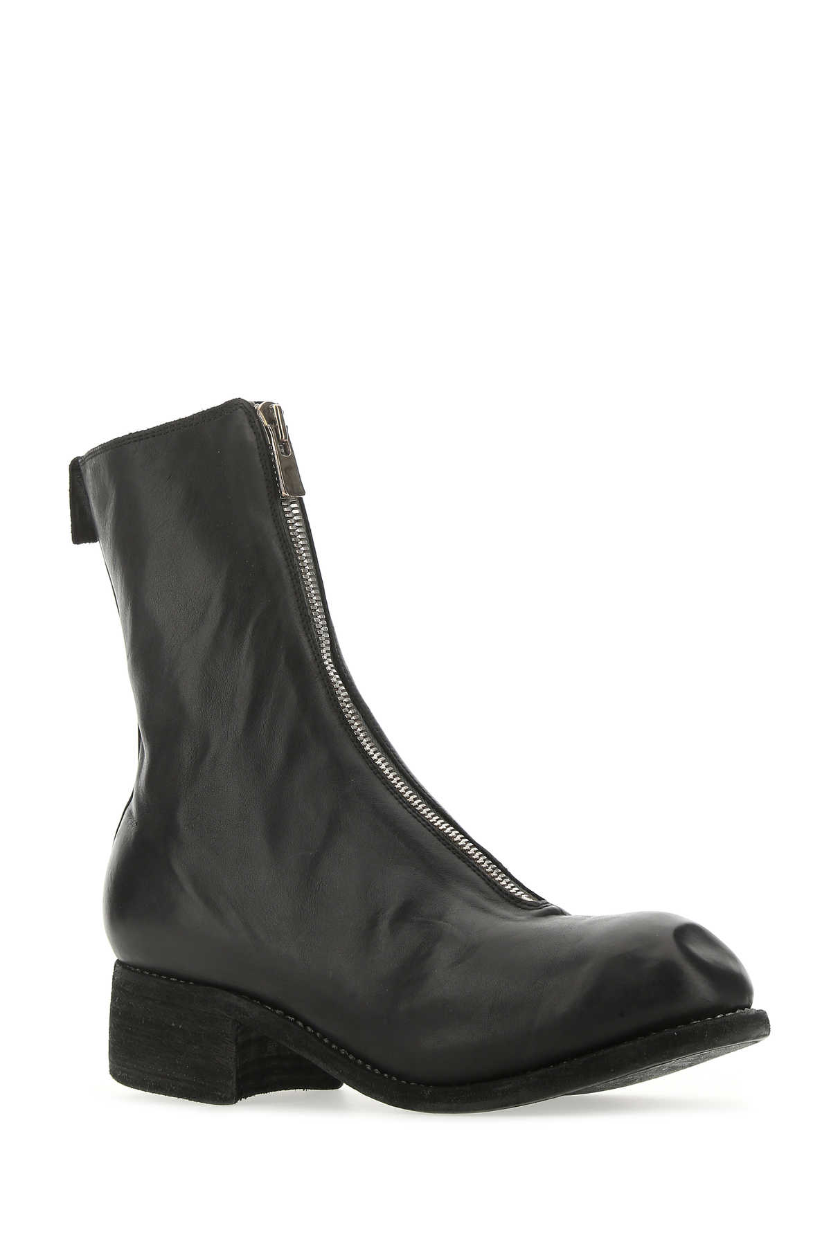 Shop Guidi Black Leather Pl2 Boots In Blkt